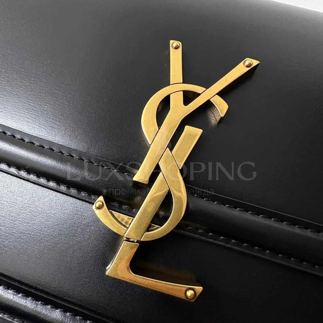 Сумка YSL Solferino Box 19x13x5 cm черная - фото 4