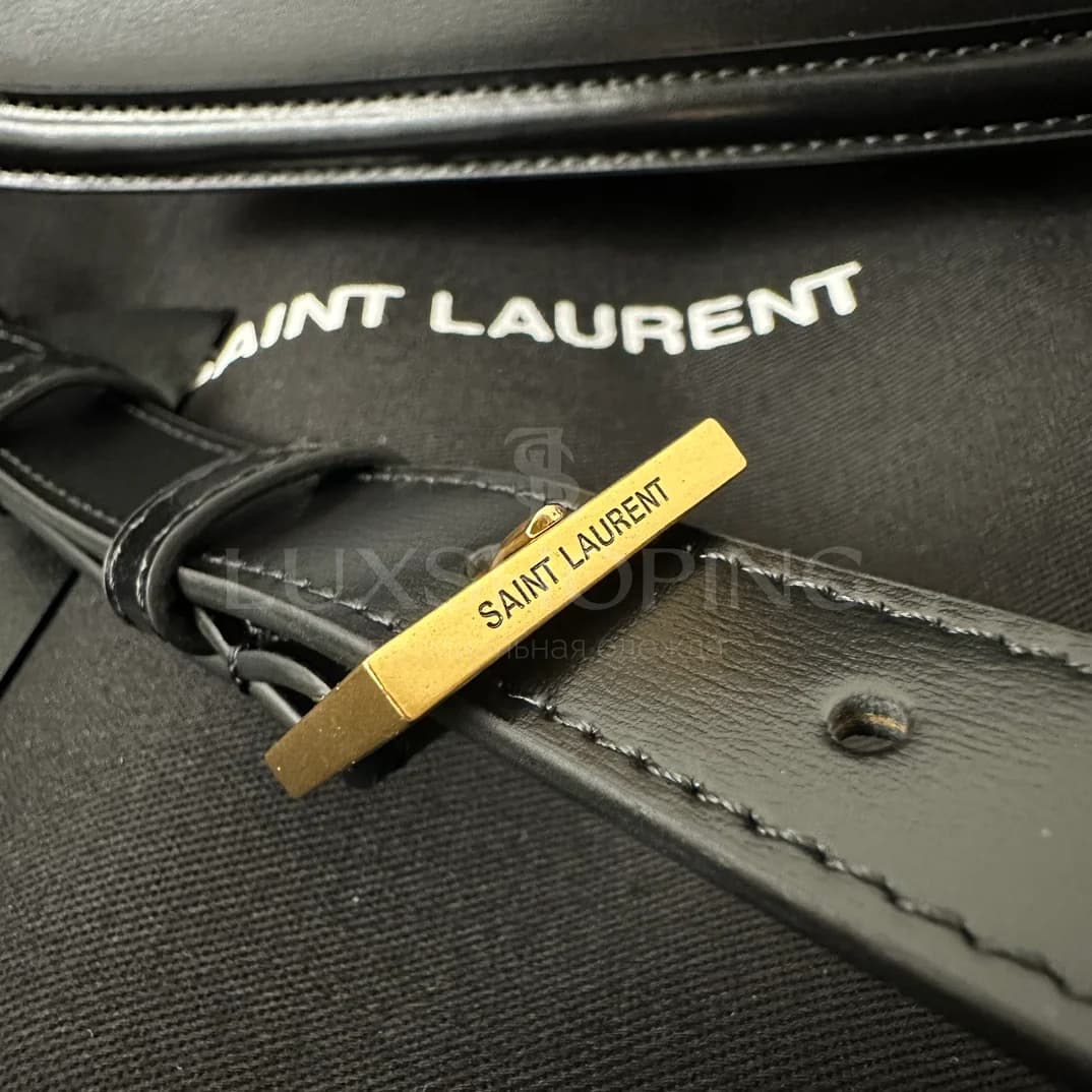 Сумка YSL Solferino Box 19x13x5 cm черная - фото 6