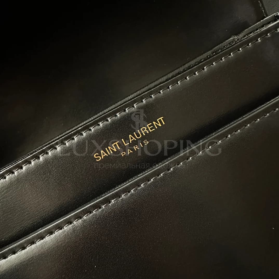 Сумка YSL Solferino Box 19x13x5 cm черная - фото 7