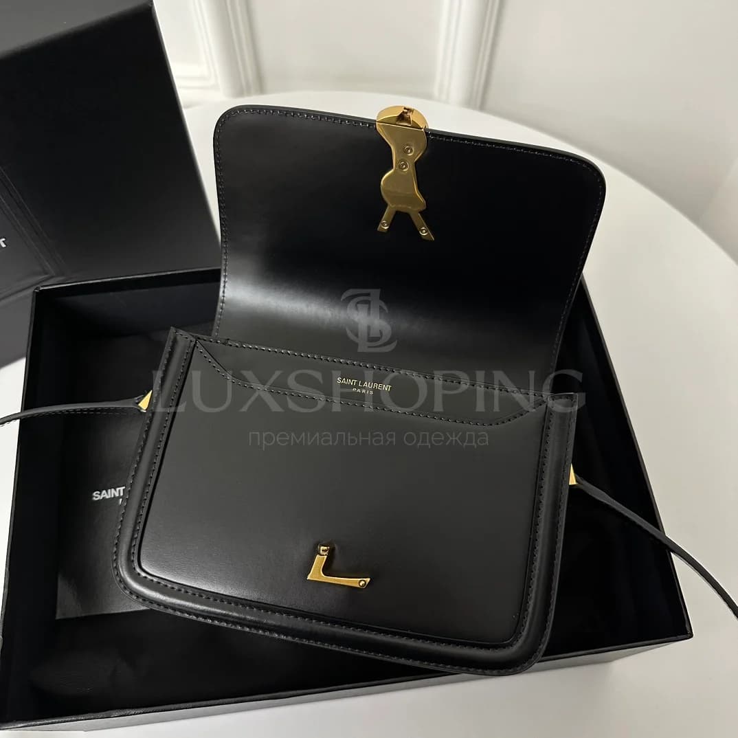 Сумка YSL Solferino Box 19x13x5 cm черная - фото 9