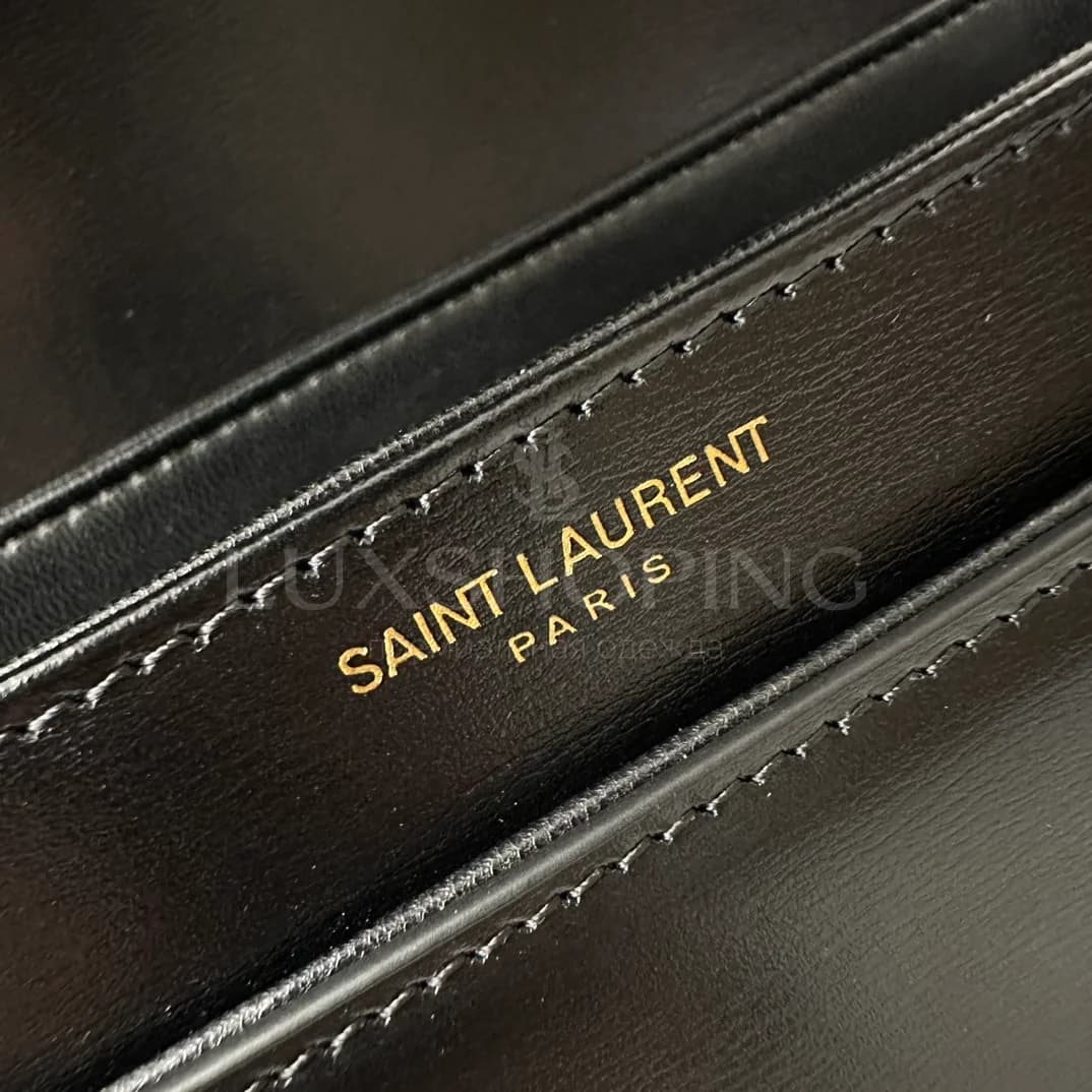Сумка YSL Solferino Box  23×16×6 cm черная - фото 7