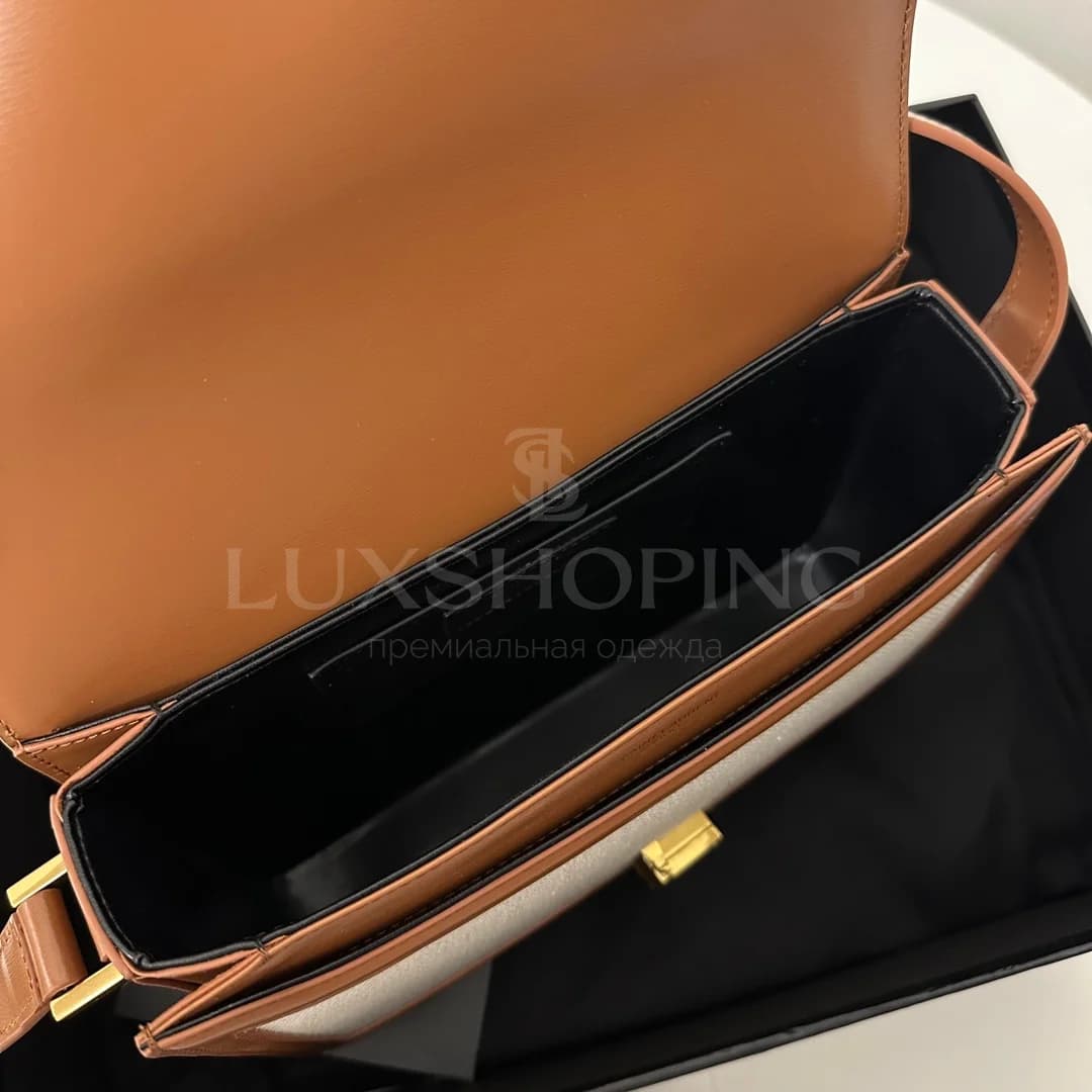 Сумка YSL Solferino Box  23×16×6 cm песочная - фото 8