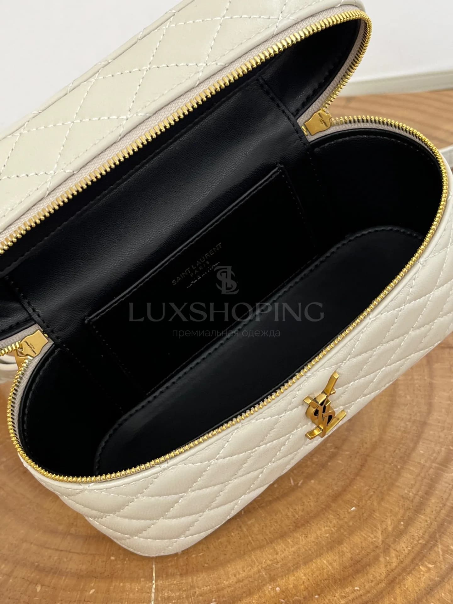 Сумка YSL Gaby Mini 18×11×6.5 см белая - фото 8