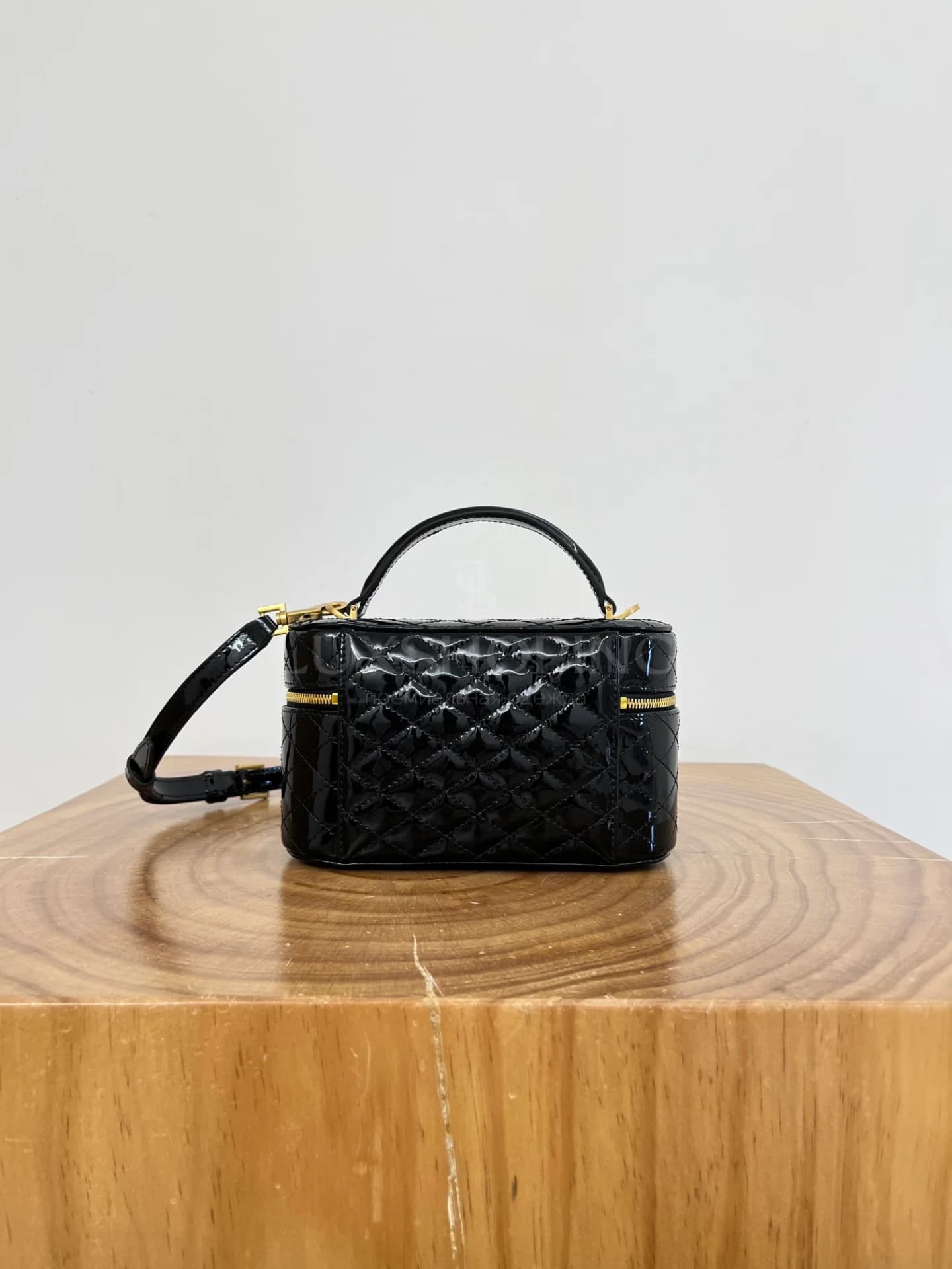 Сумка YSL Gaby Mini 18×11×6.5 см черная глянец - фото 10