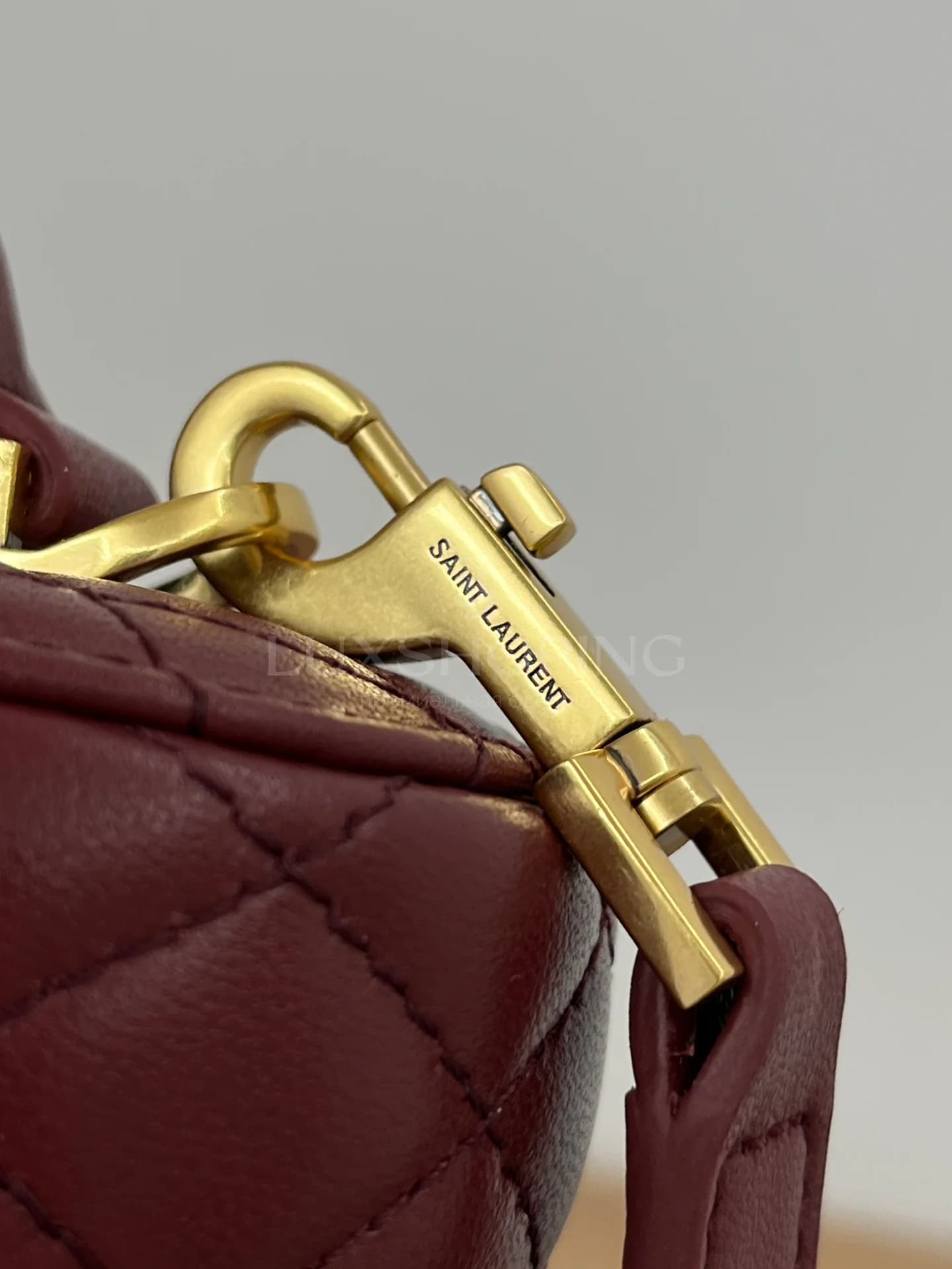 Сумка YSL Gaby Mini 18×11×6.5 см бордо - фото 6