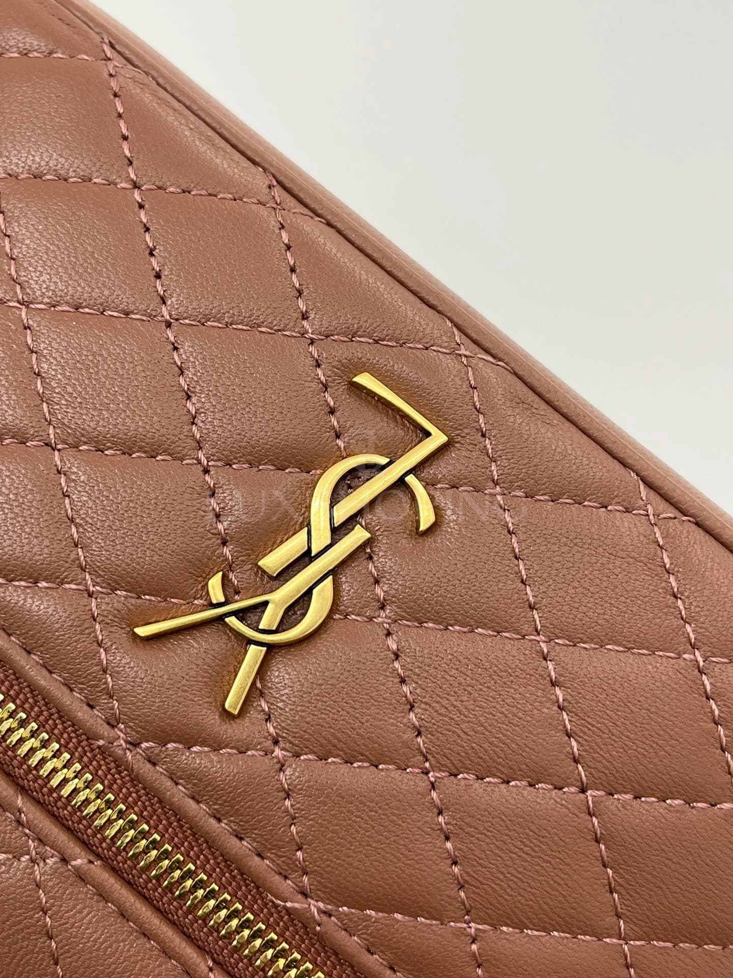 Сумка YSL Gaby Mini 18×11×6.5 см коричневая - фото 4