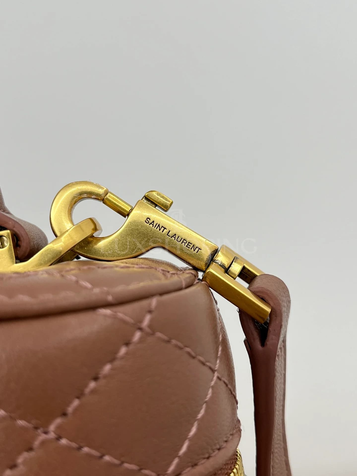 Сумка YSL Gaby Mini 18×11×6.5 см коричневая - фото 6