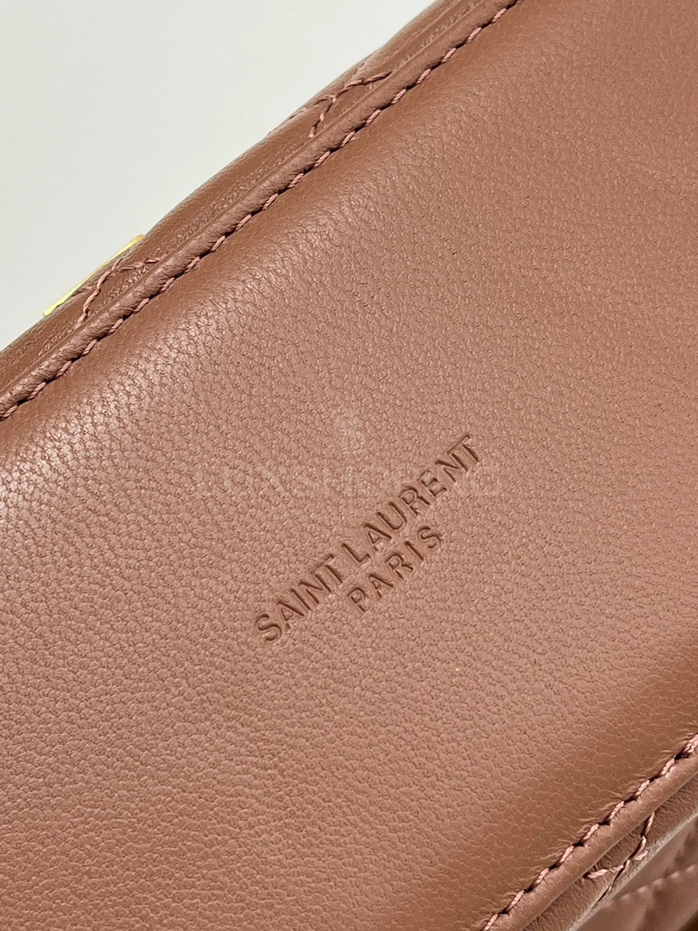 Сумка YSL Gaby Mini 18×11×6.5 см коричневая - фото 7