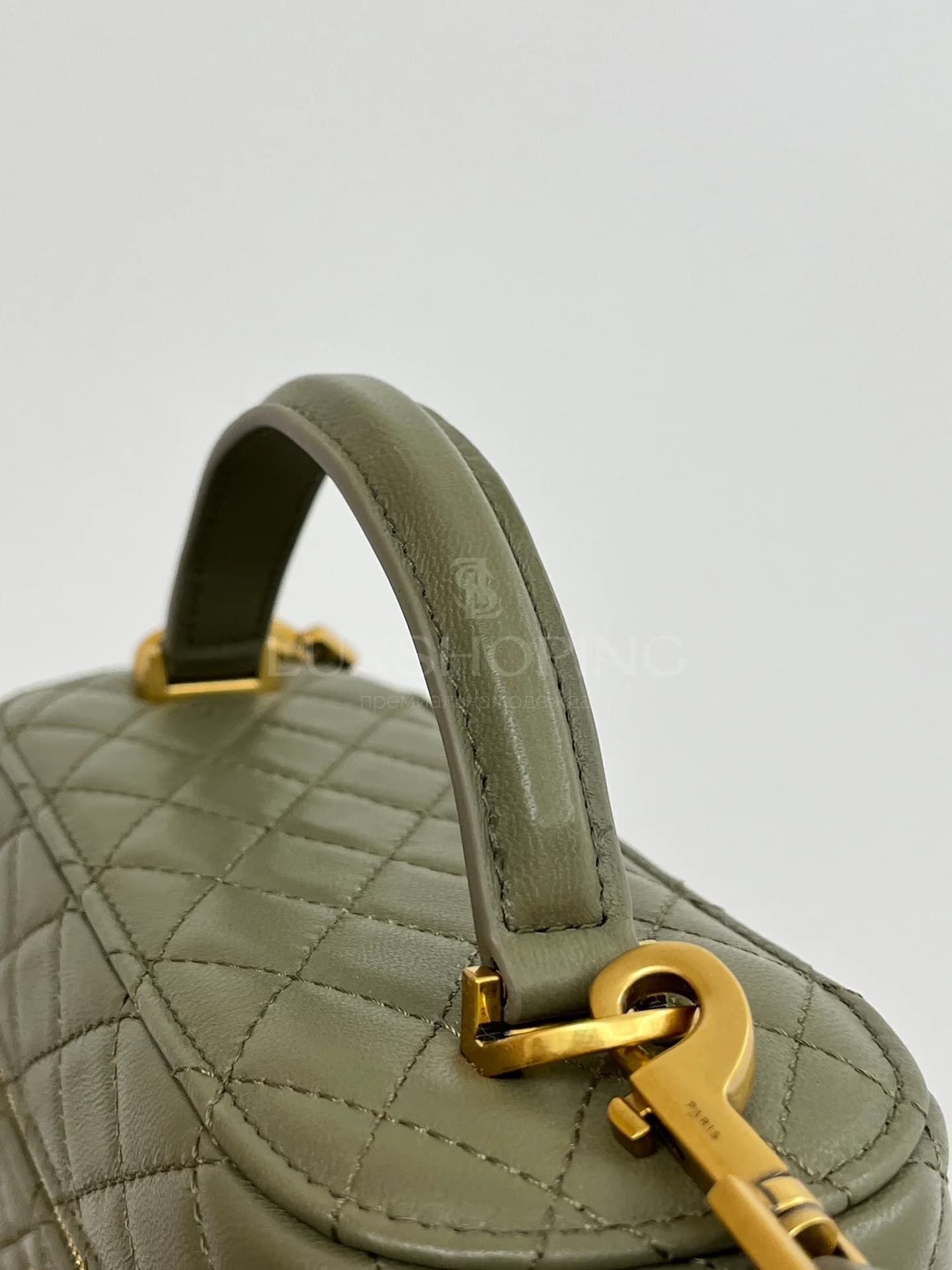 Сумка YSL Gaby Mini 18×11×6.5 см зеленая - фото 7