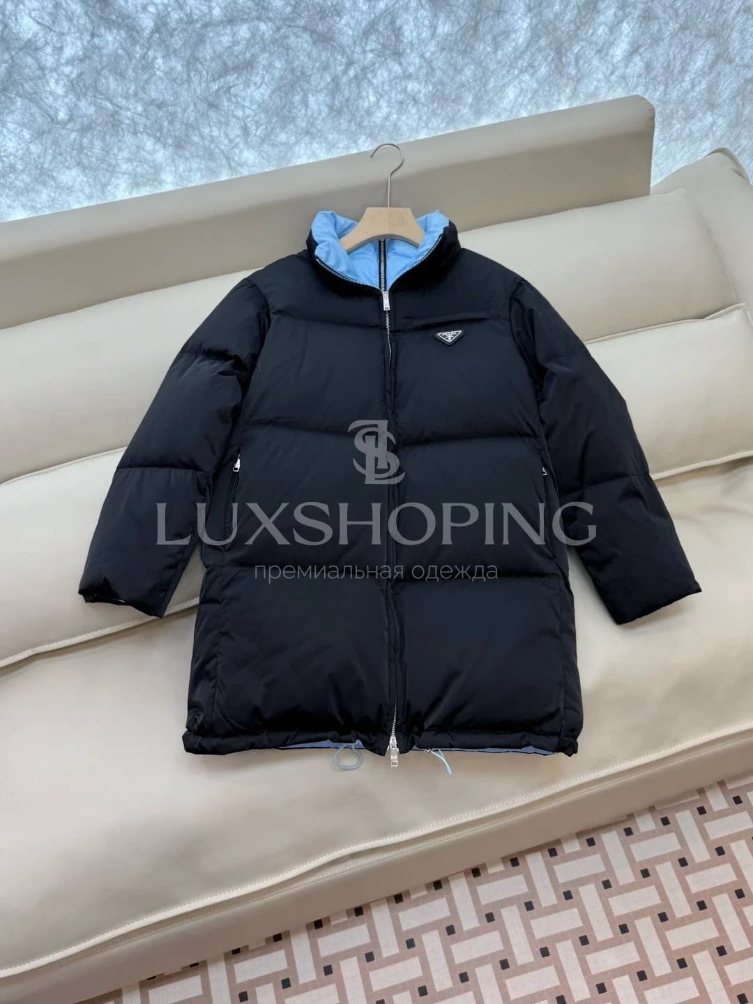 Prada | Утепленная куртка-пуховик 90% белый гусиный пух - фото 2