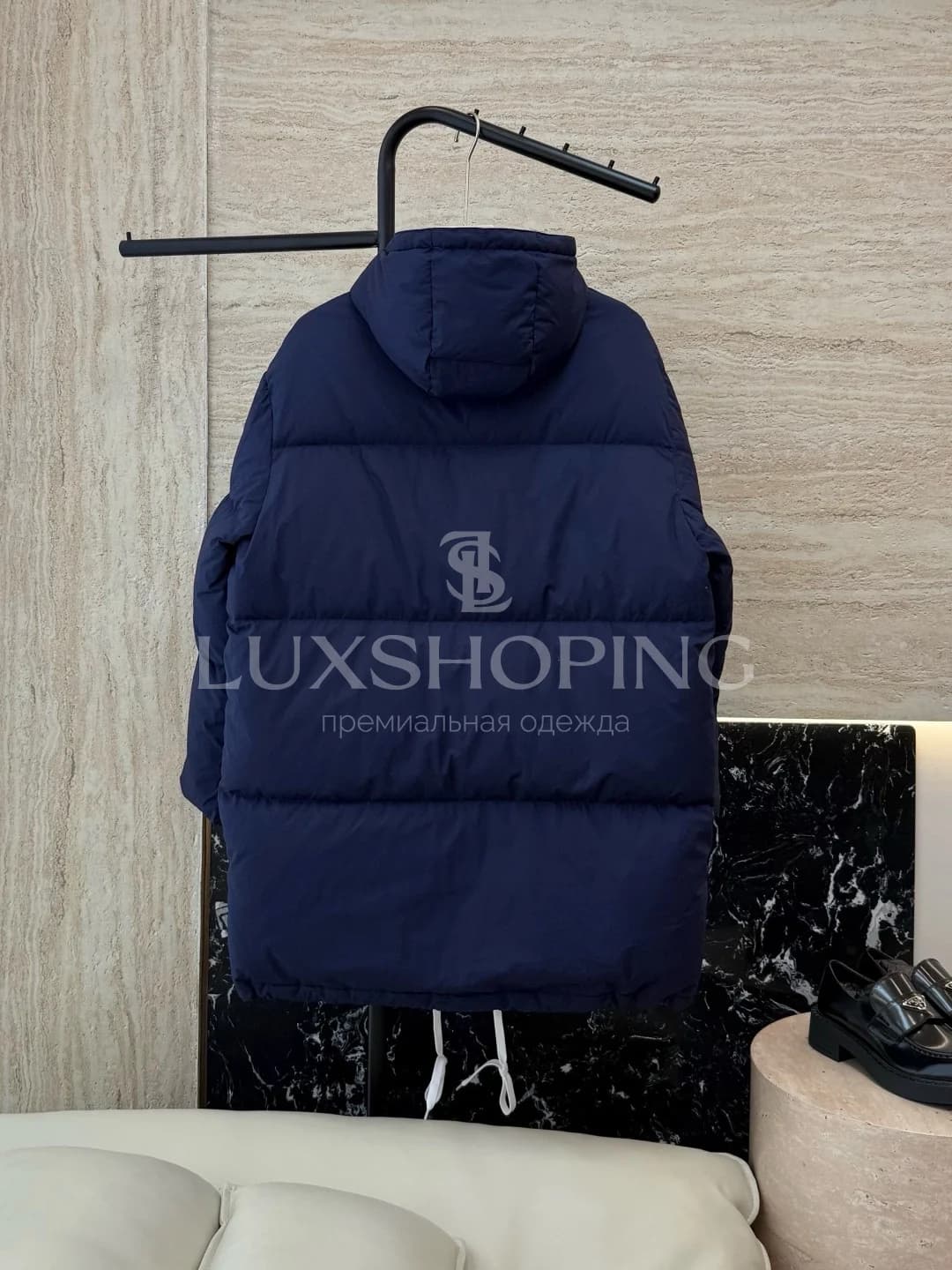 PRADA Темно-синий пуховик - фото 3