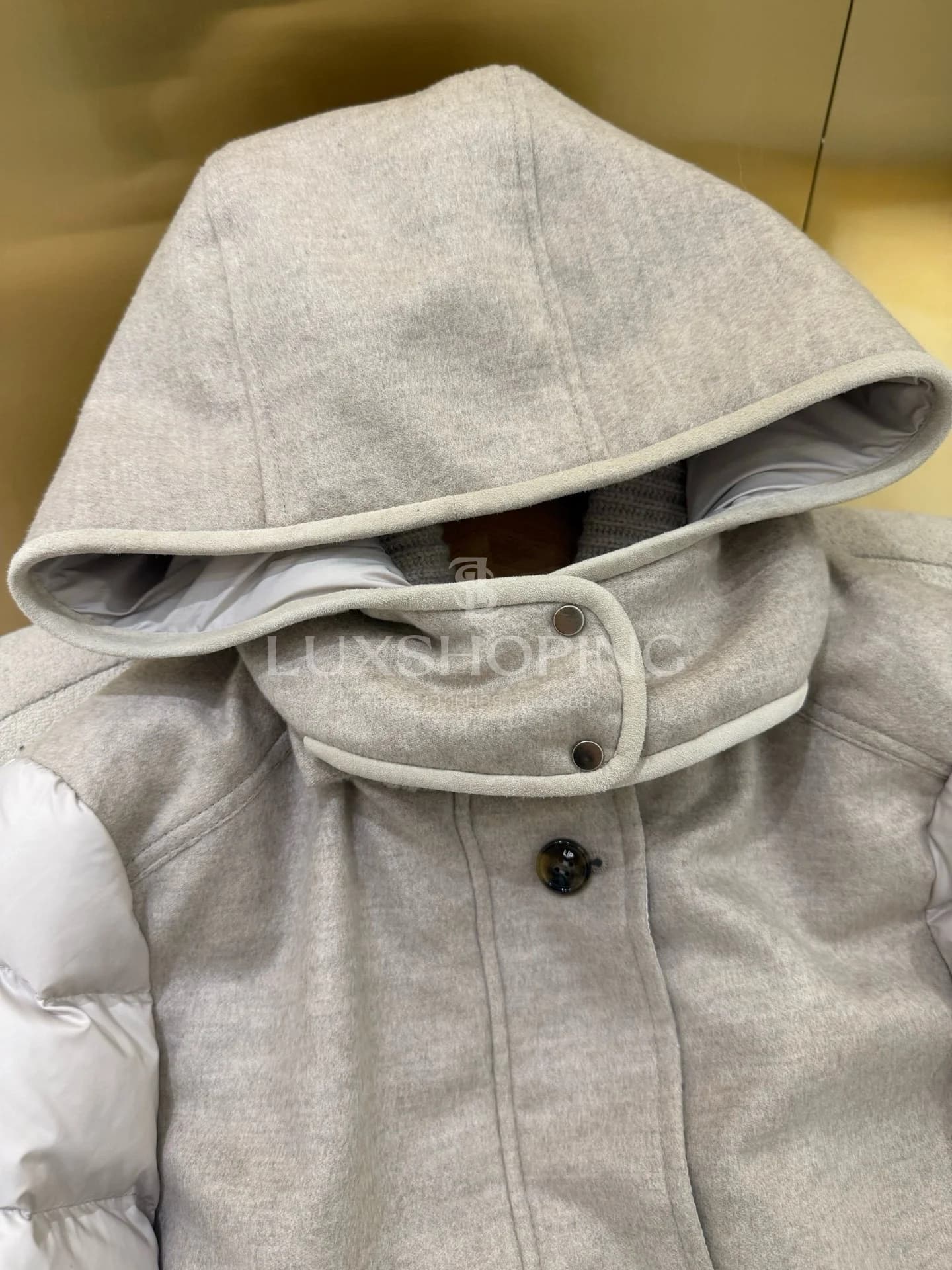 Loro Piana Пуховик с отделкой из кашемира и замши - фото 4