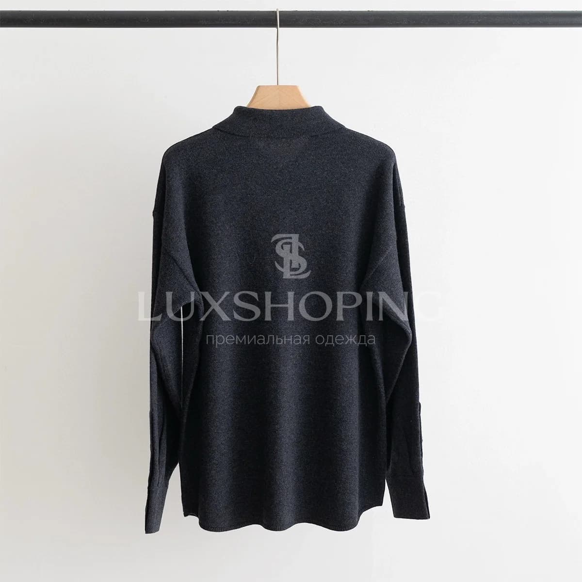 Роскошная блуза-рубашка из кашемира и шерсти от The Row - фото 6