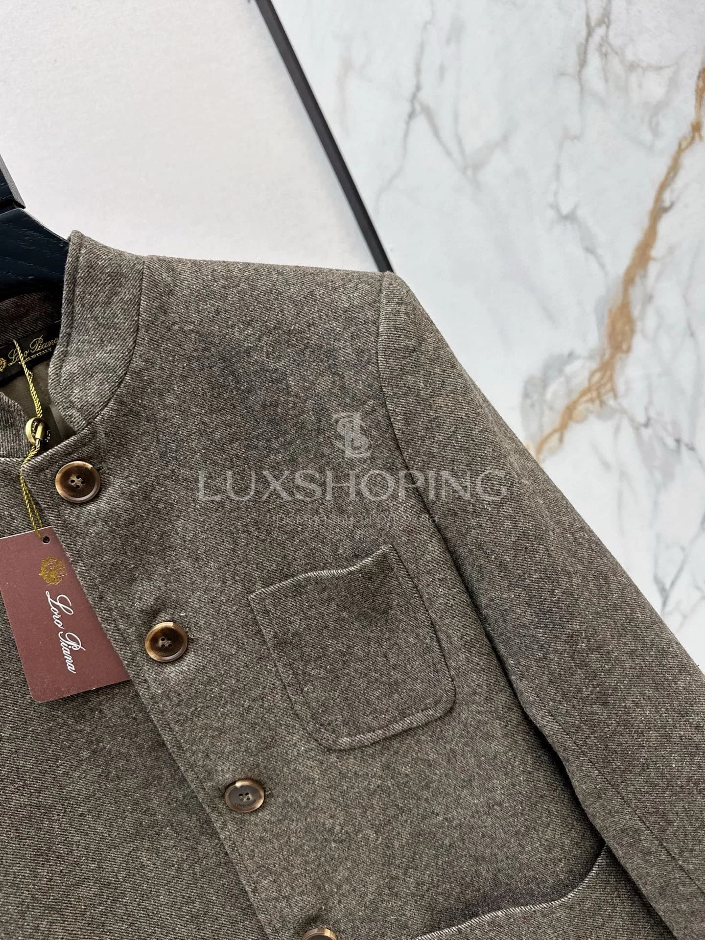 Loro Piana Жакет с воротником-стойкой прямого кроя из роскошной шерсти твил - фото 5