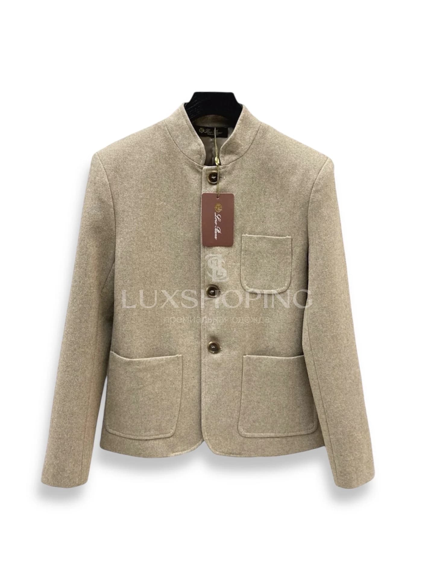 Loro Piana Жакет с воротником-стойкой прямого кроя