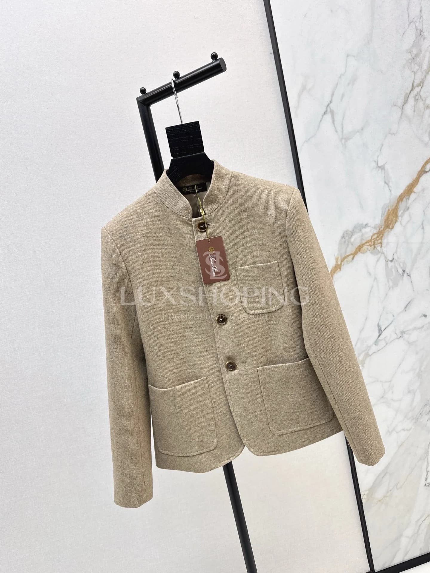 Loro Piana Жакет с воротником-стойкой прямого кроя - фото 3