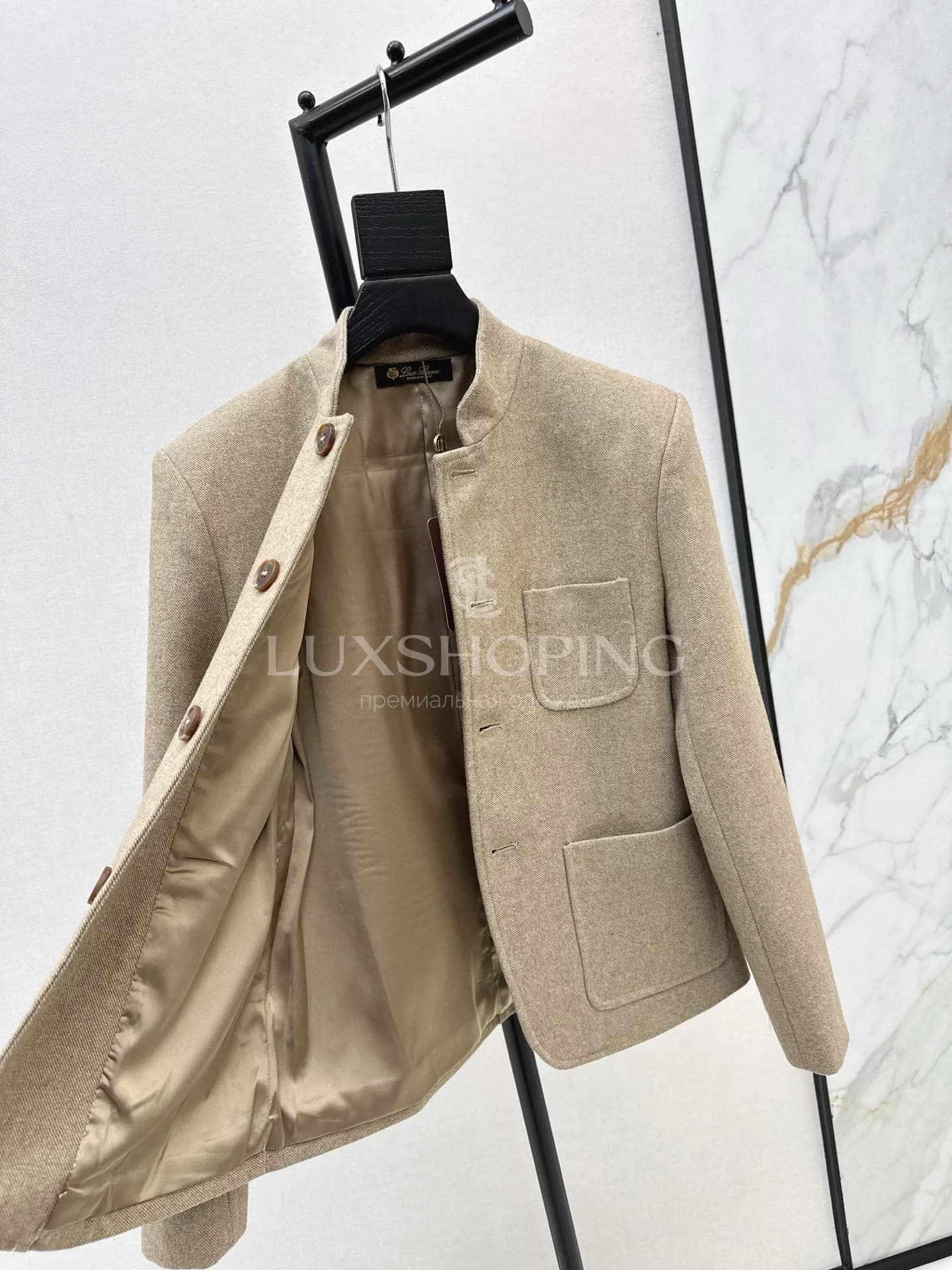 Loro Piana Жакет с воротником-стойкой прямого кроя - фото 8