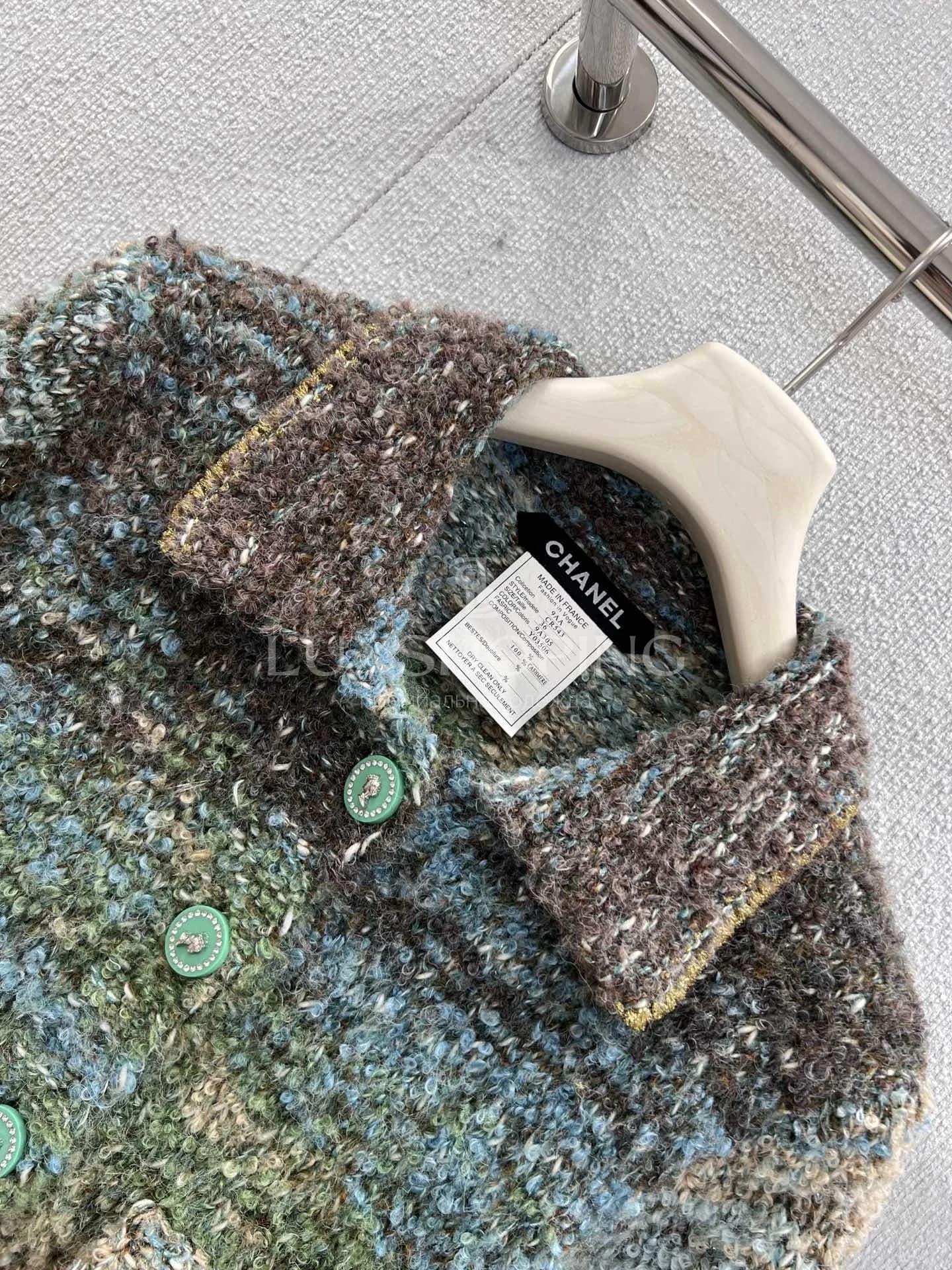 Chanel Жакет из кашемира из коллекции Métiers d’Art 25K с эффектом ручной вязки - фото 7