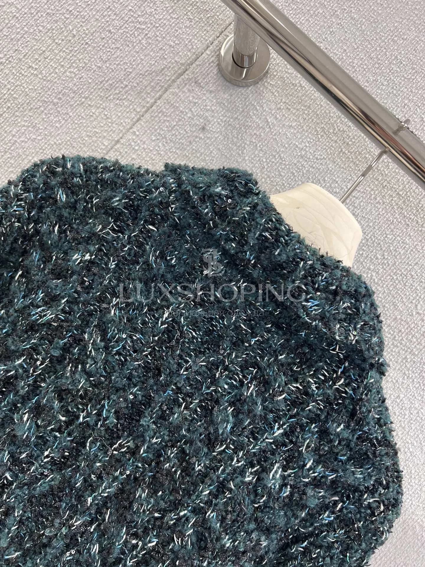 Chanel Жакет из кашемира с изумрудным блеском из коллекции Métiers d’Art 25K - фото 2