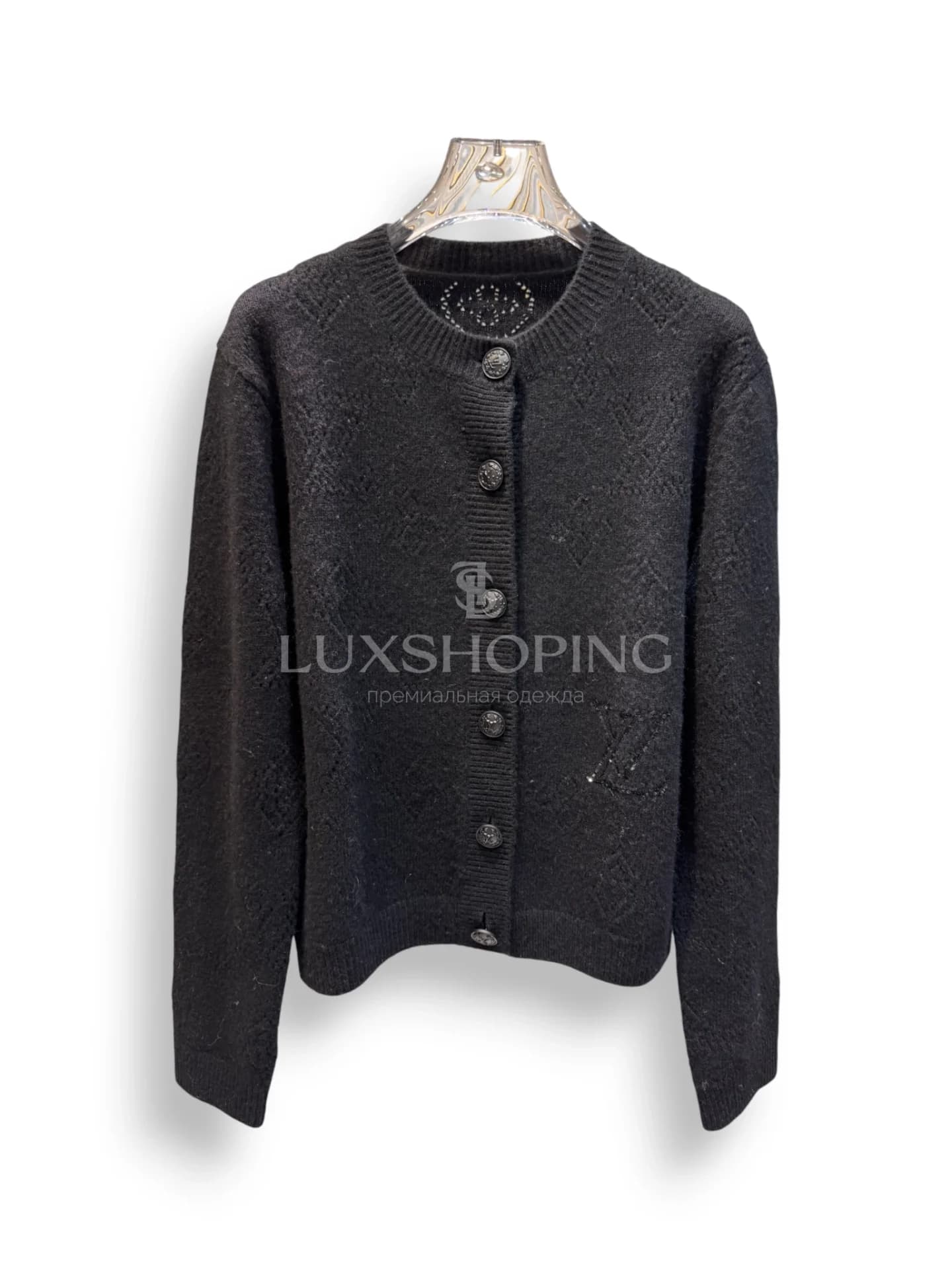 Louis Vuitton Кардиган с логотипом и вышивкой пайетками, коллекция 25FW