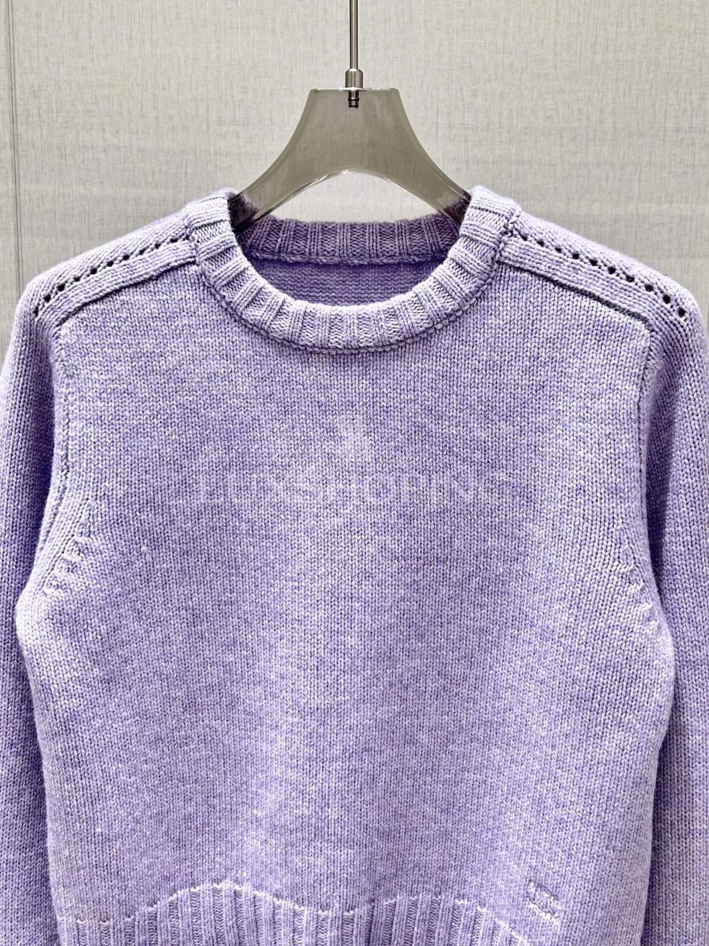 Celine Кашемировый свитер с круглым вырезом, коллекция 25FW - фото 11