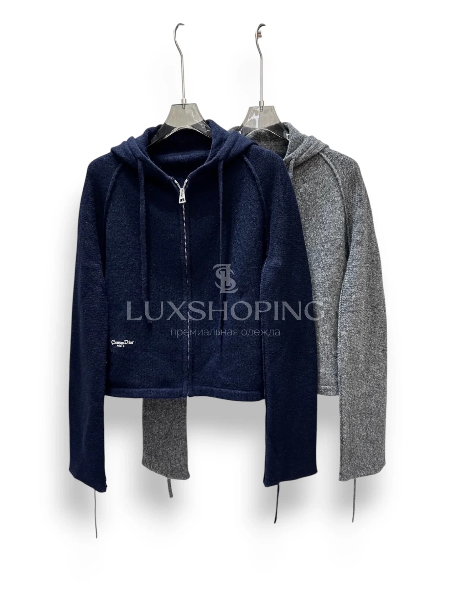 Dior Вязаная худи на молнии из шерсти, коллекция 25FW