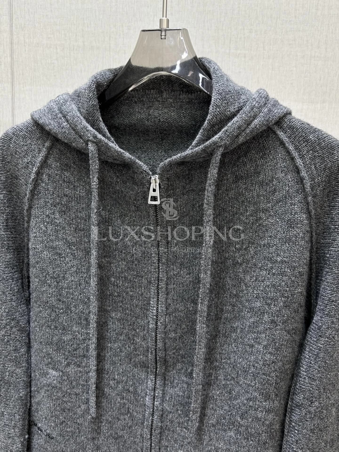 Dior Вязаная худи на молнии из шерсти, коллекция 25FW - фото 4