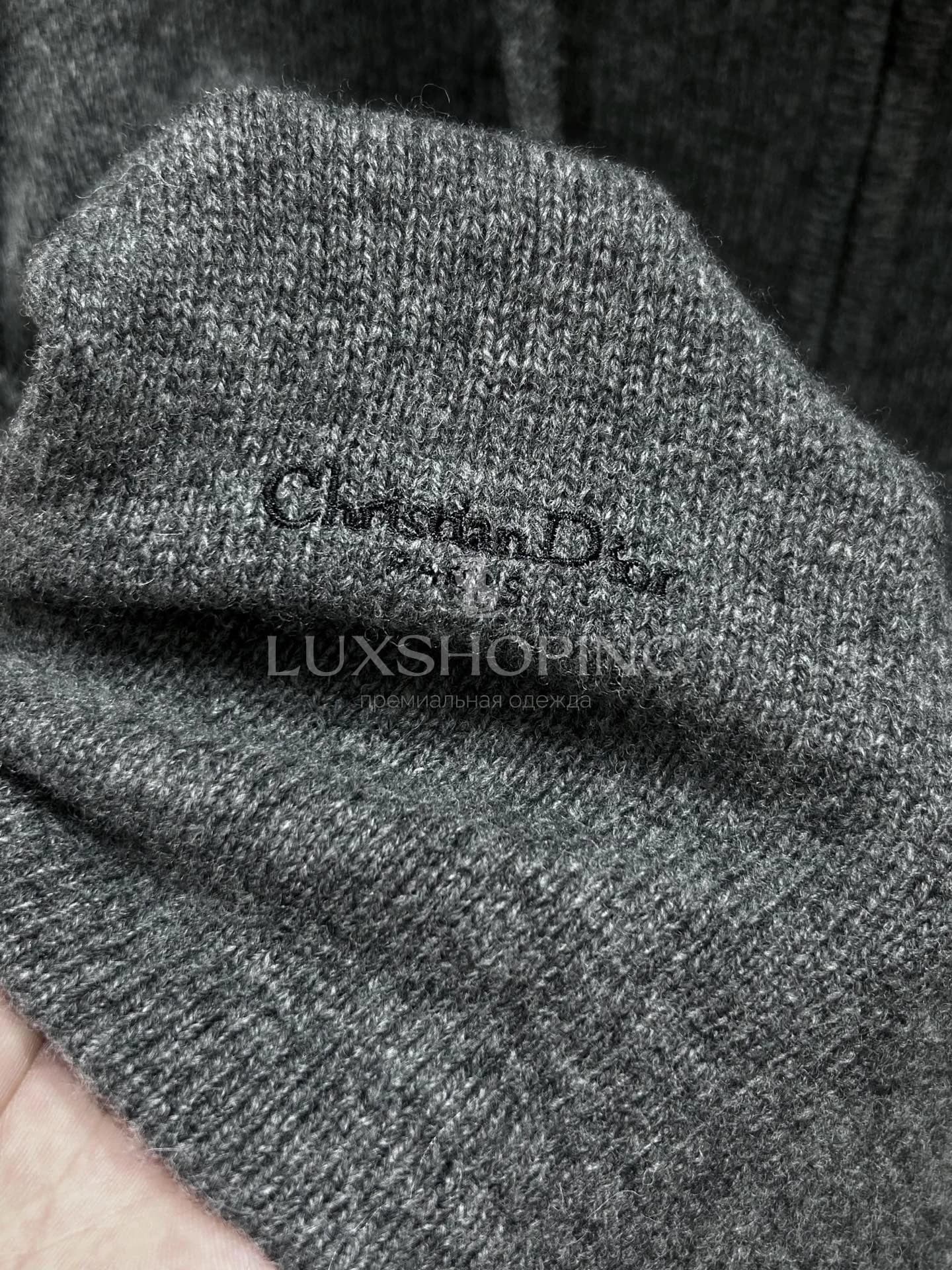 Dior Вязаная худи на молнии из шерсти, коллекция 25FW - фото 7