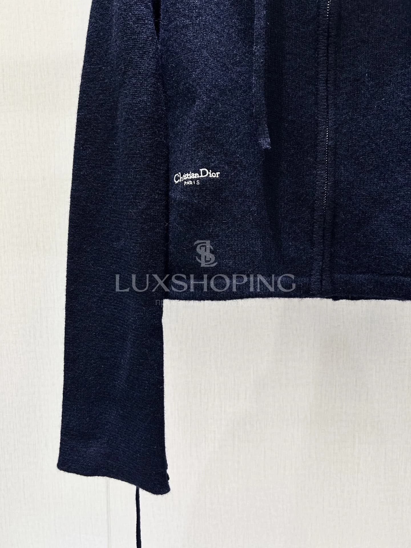Dior Вязаная худи на молнии из шерсти, коллекция 25FW - фото 8