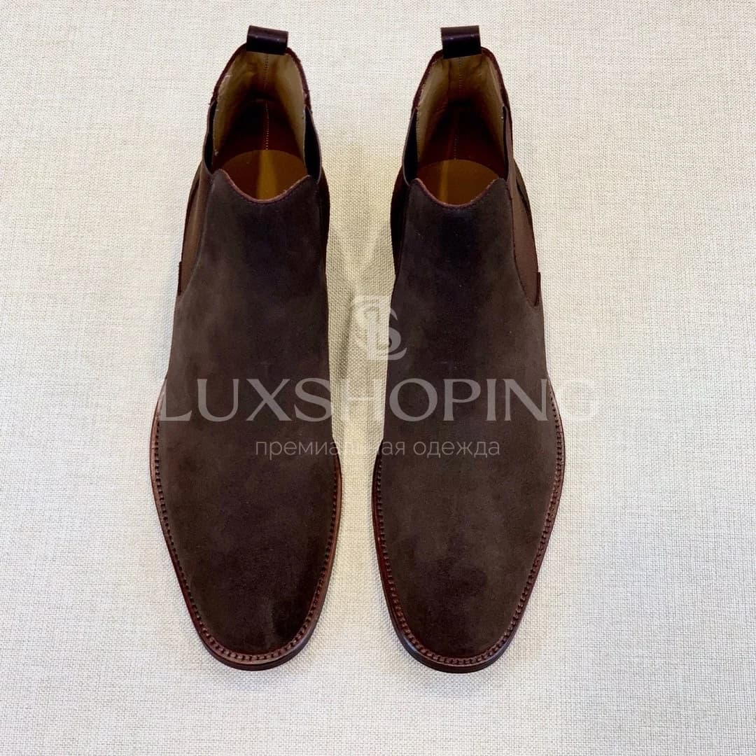 Church’s Chelsea Boots  Мужские челси из натуральной замши, шоколадный оттенок - фото 5