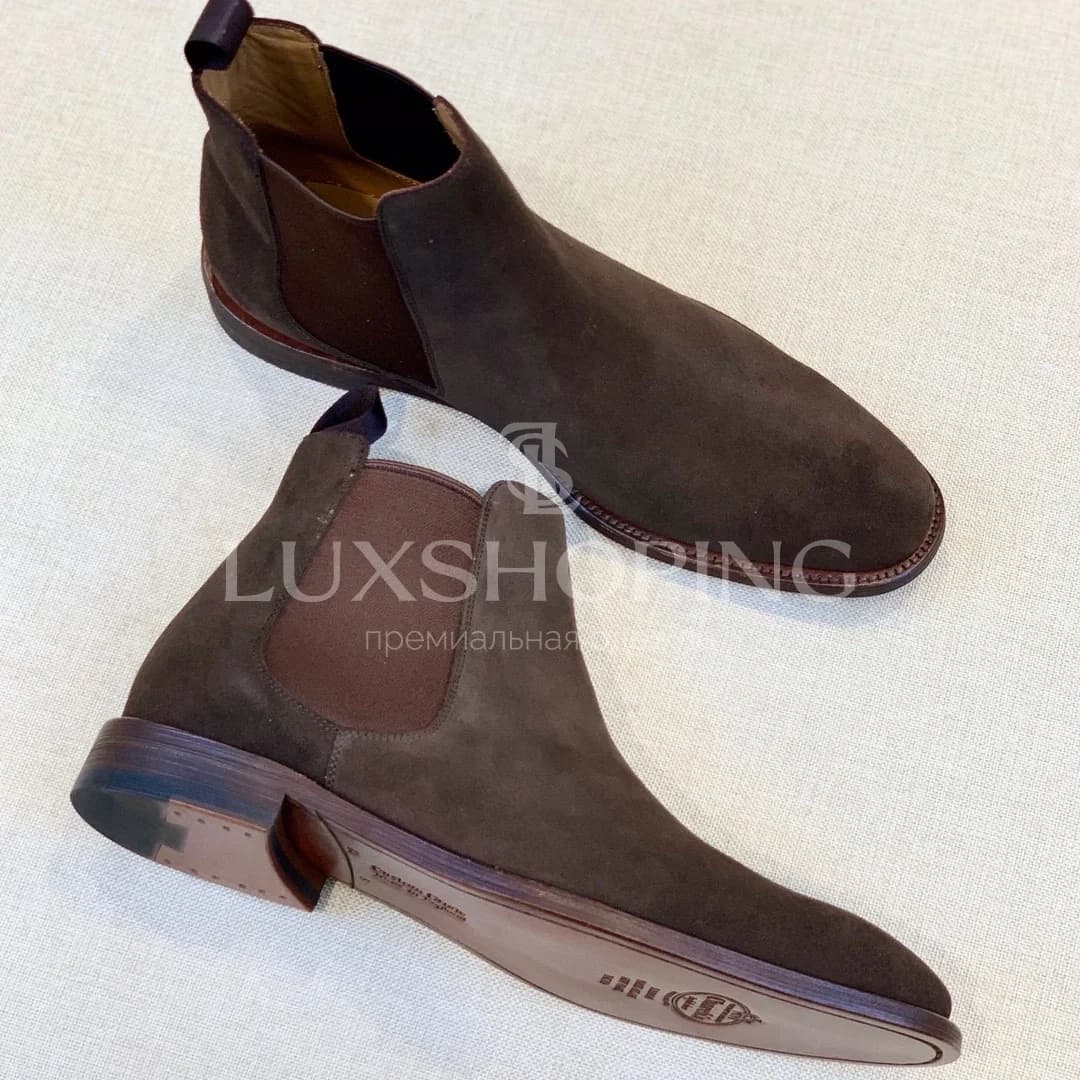 Church’s Chelsea Boots  Мужские челси из натуральной замши, шоколадный оттенок - фото 8