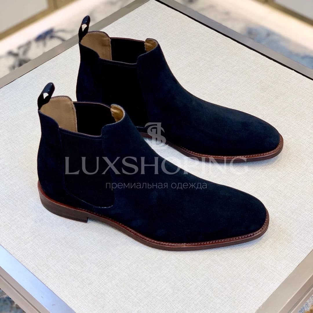 Church’s Chelsea Boots  Мужские челси из натуральной замши, тёмно-синий - фото 2