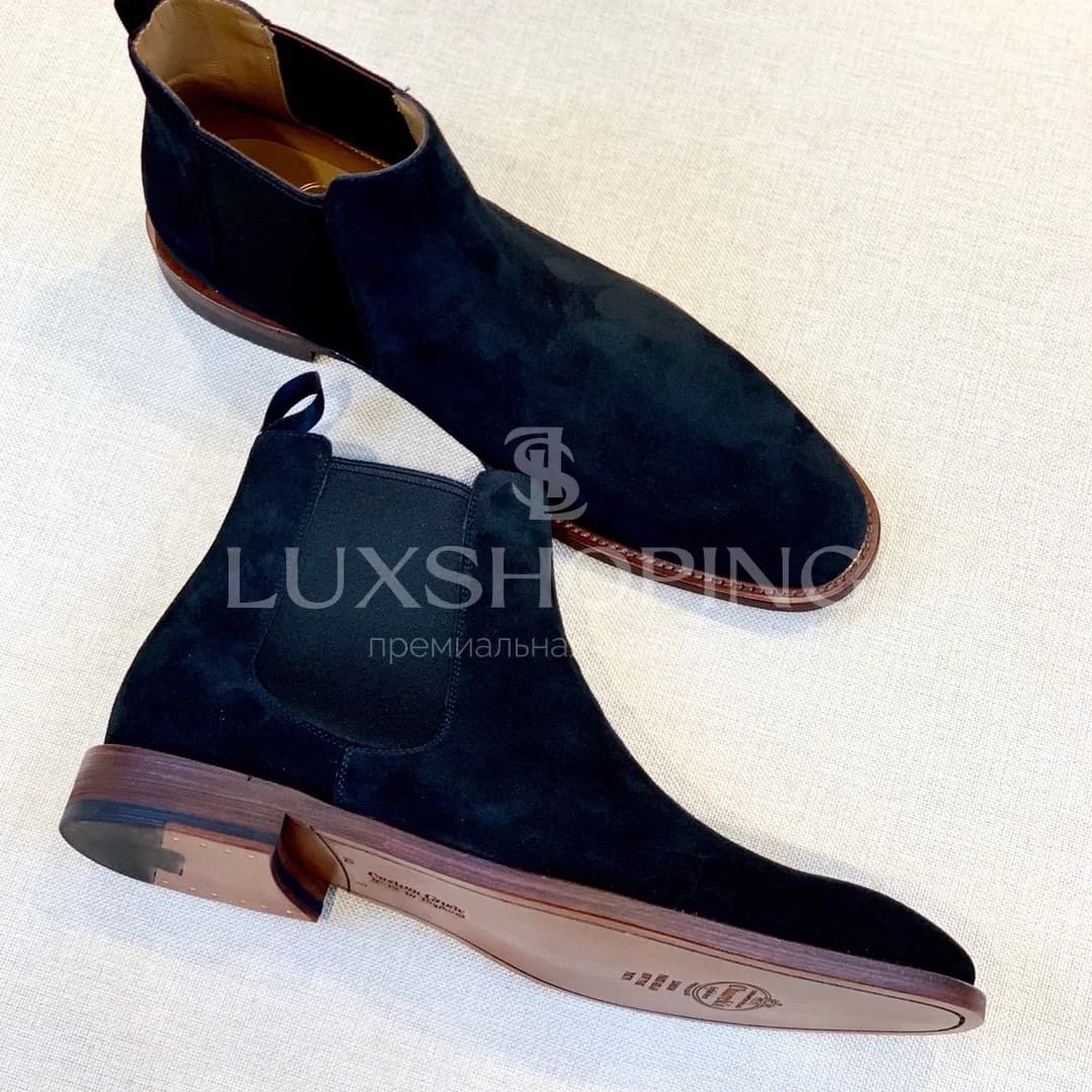 Church’s Chelsea Boots  Мужские челси из натуральной замши, тёмно-синий - фото 4