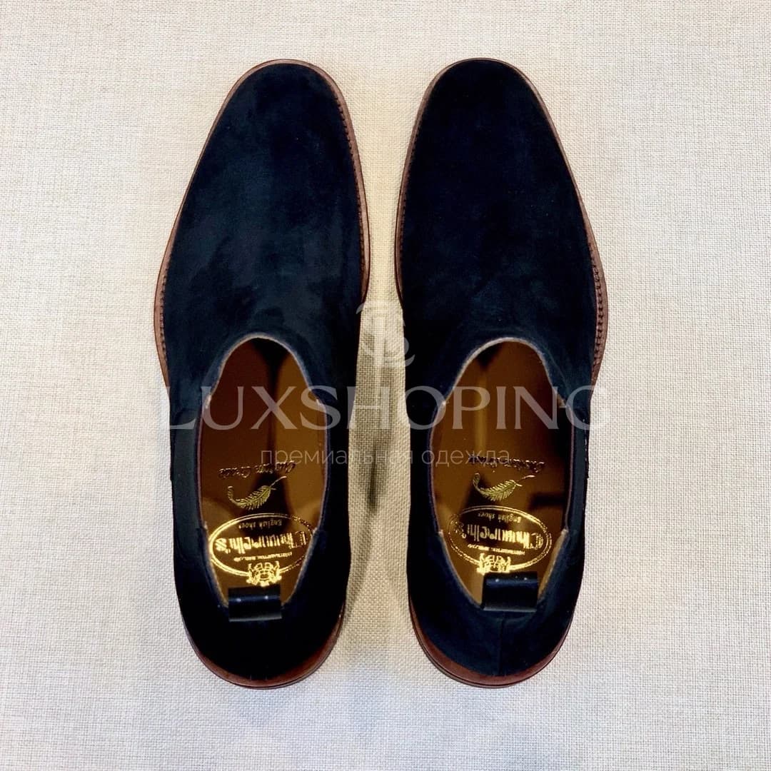 Church’s Chelsea Boots  Мужские челси из натуральной замши, тёмно-синий - фото 6