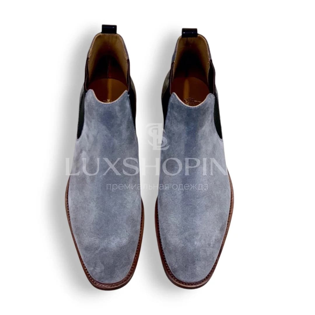Church’s Chelsea Boots  Мужские челси из серой замши, ручная работа в Англии