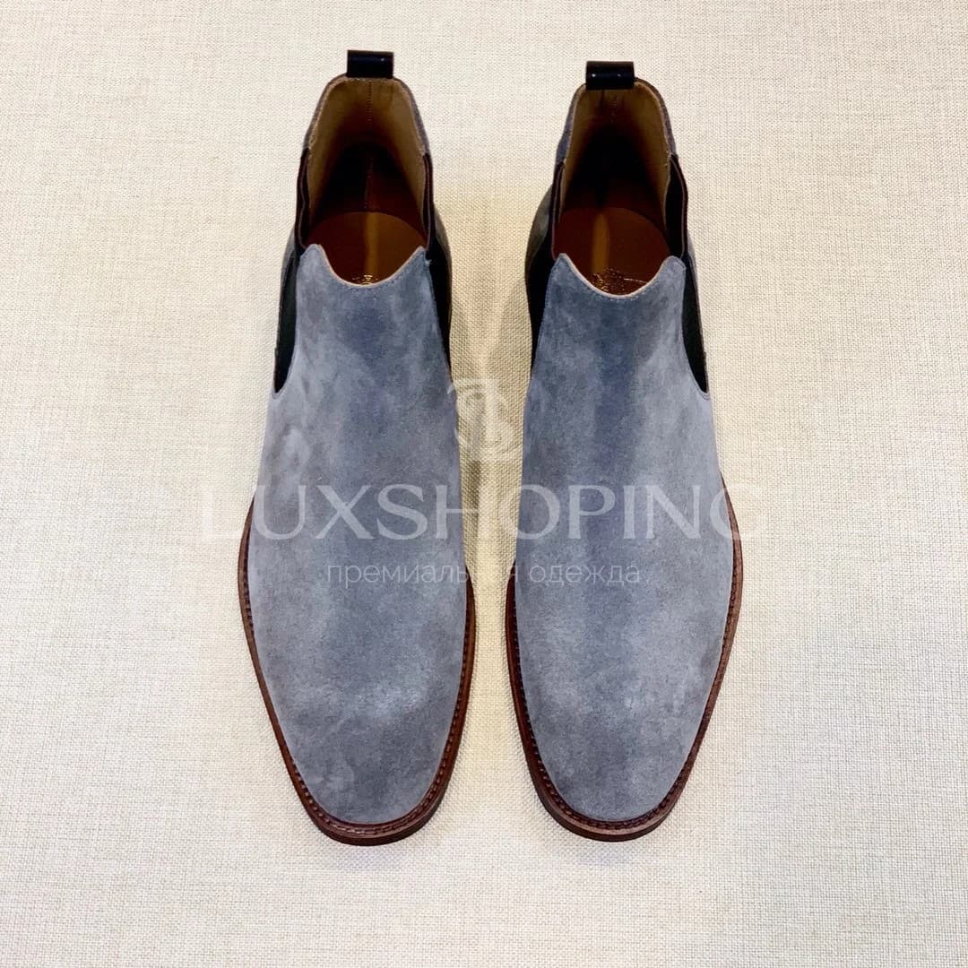 Church’s Chelsea Boots  Мужские челси из серой замши, ручная работа в Англии - фото 7