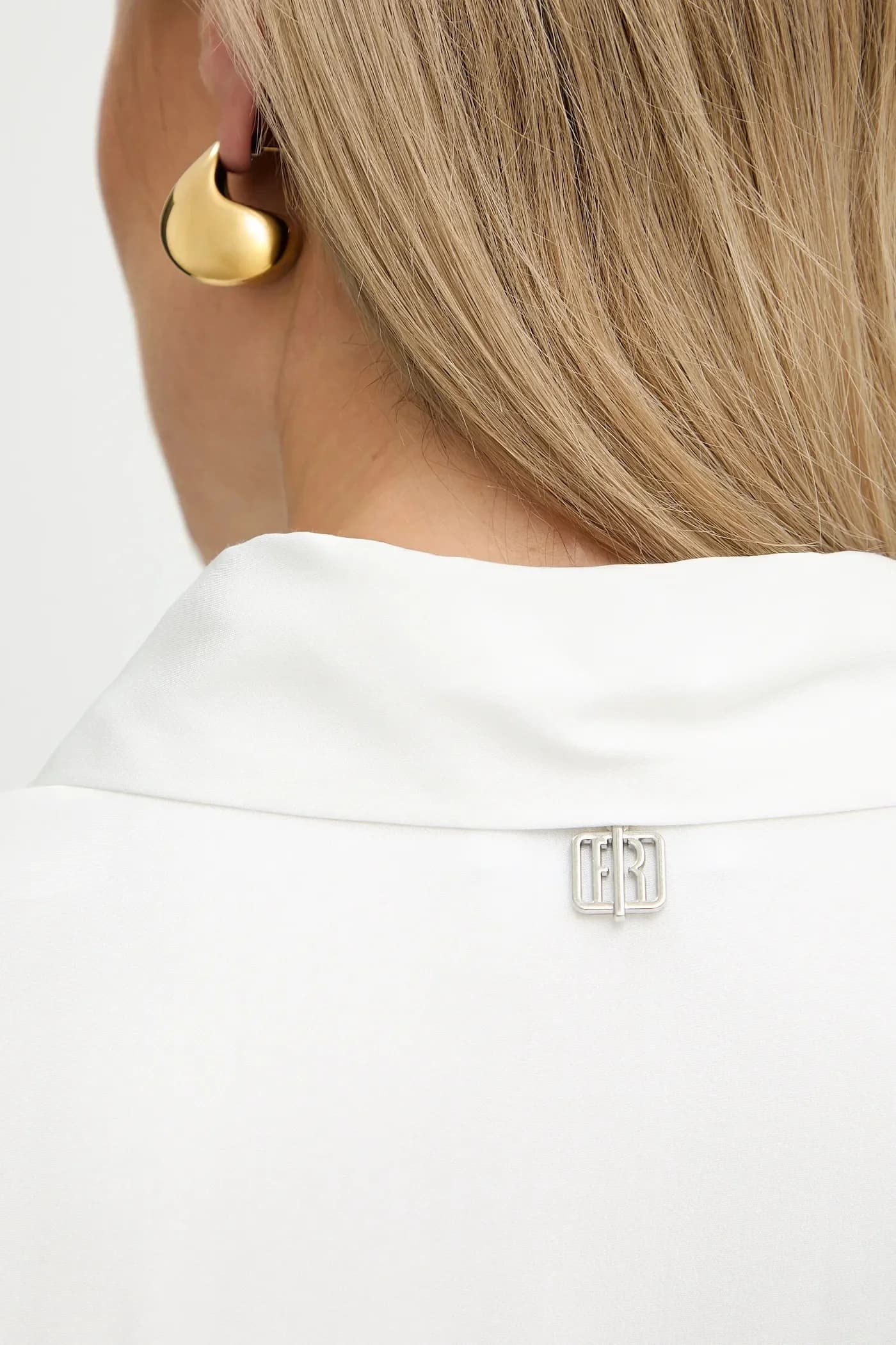 Рубашка из смесового шелка - фото 5