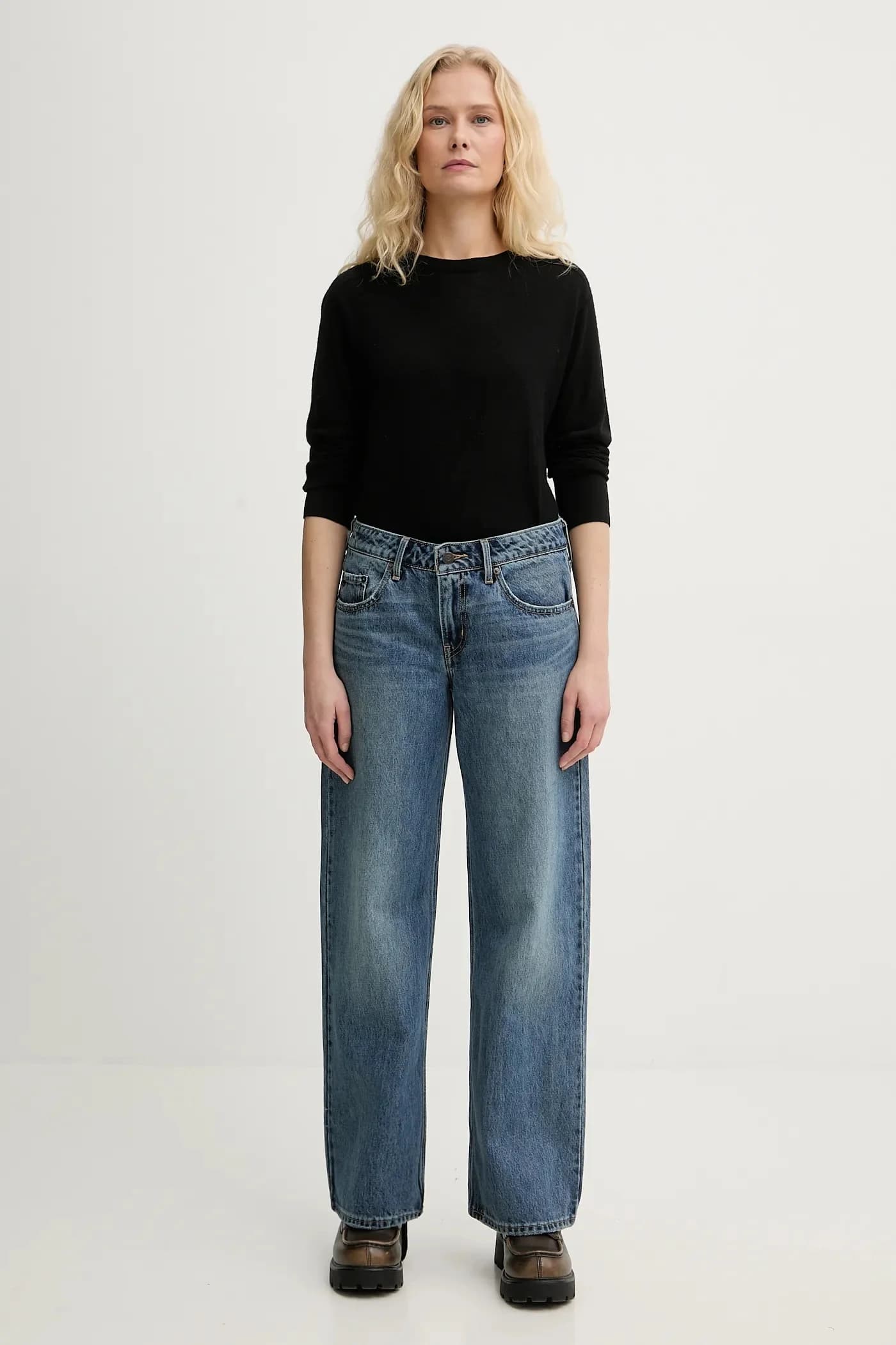 НИЗКИЕ СВОБОДНЫЕ джинсы - фото 2