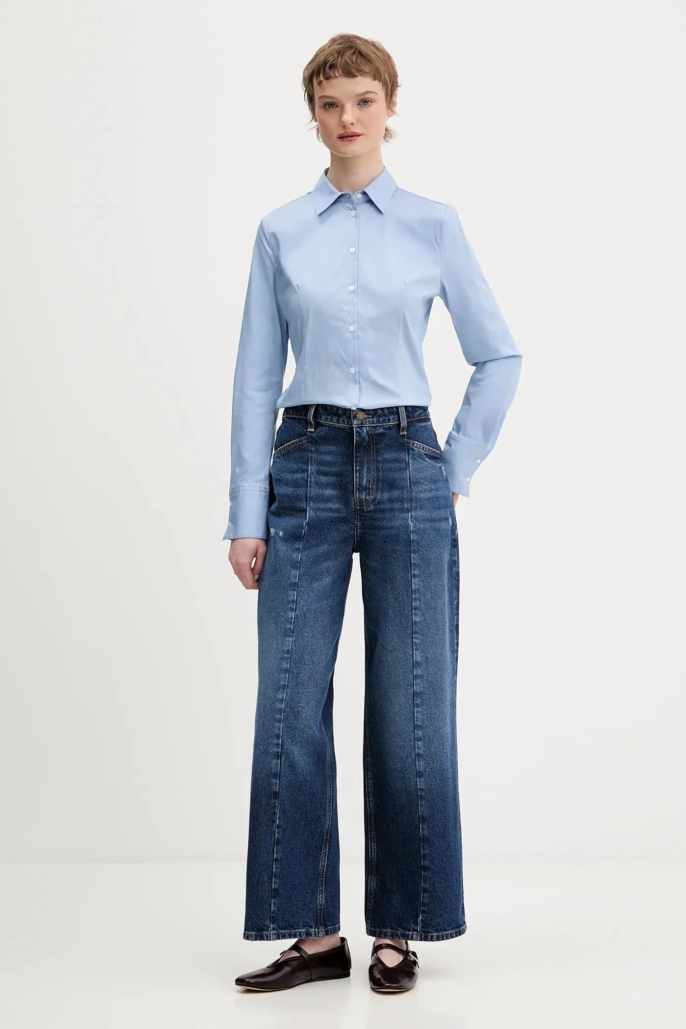 Приталенная рубашка - фото 2