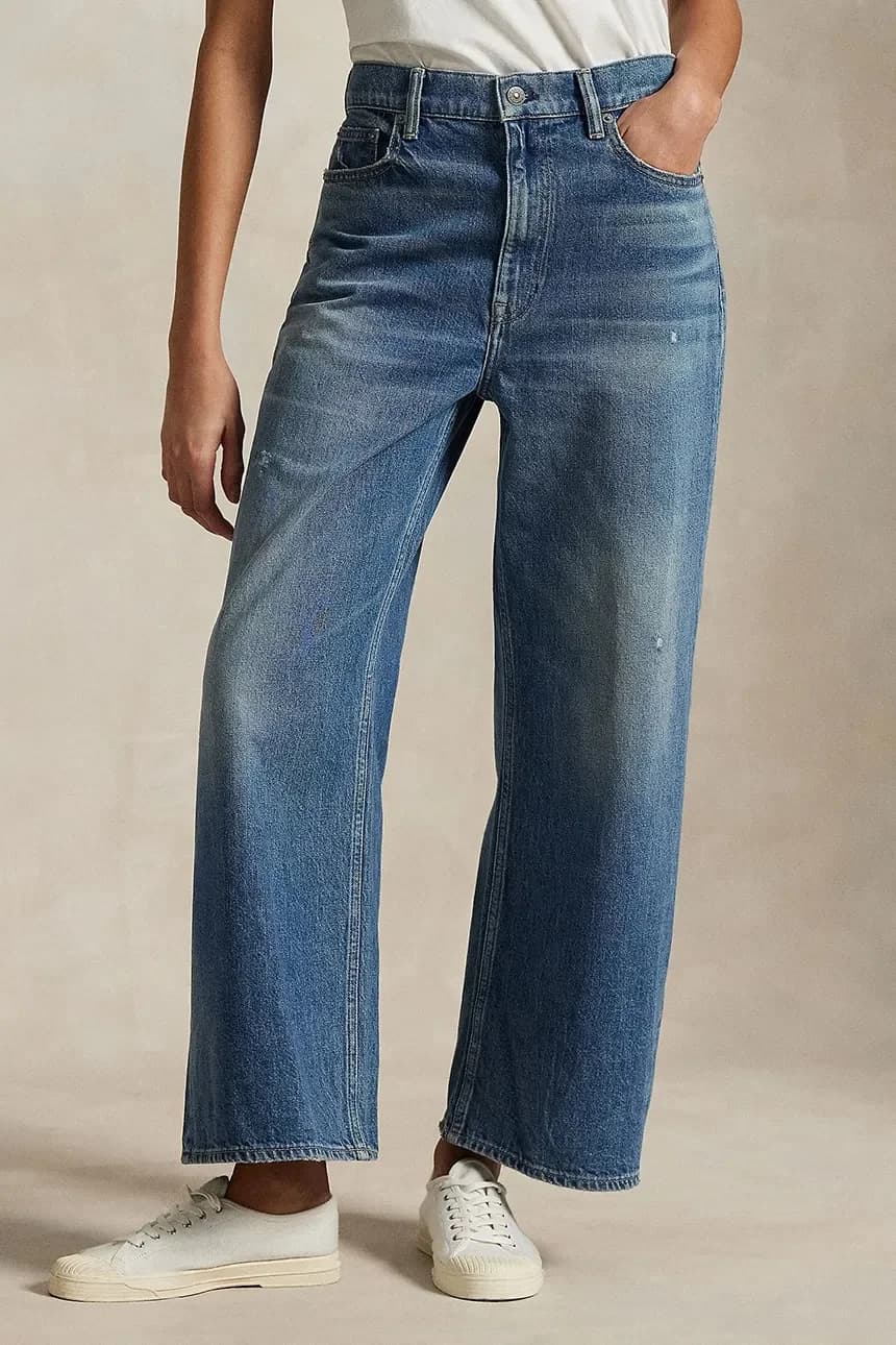 Хлопковые джинсы Wd Lg Crp до щиколотки