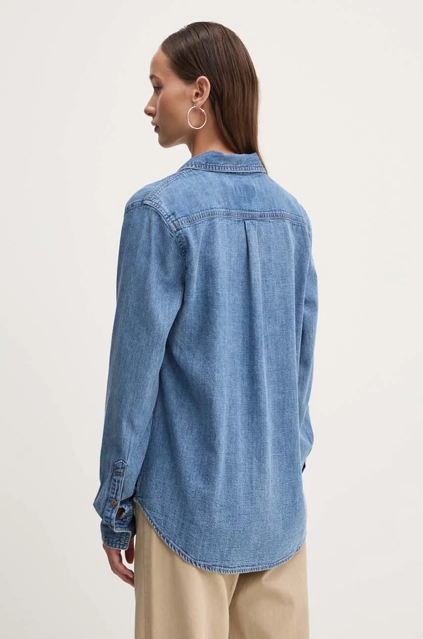 Джинсовая рубашка - фото 3