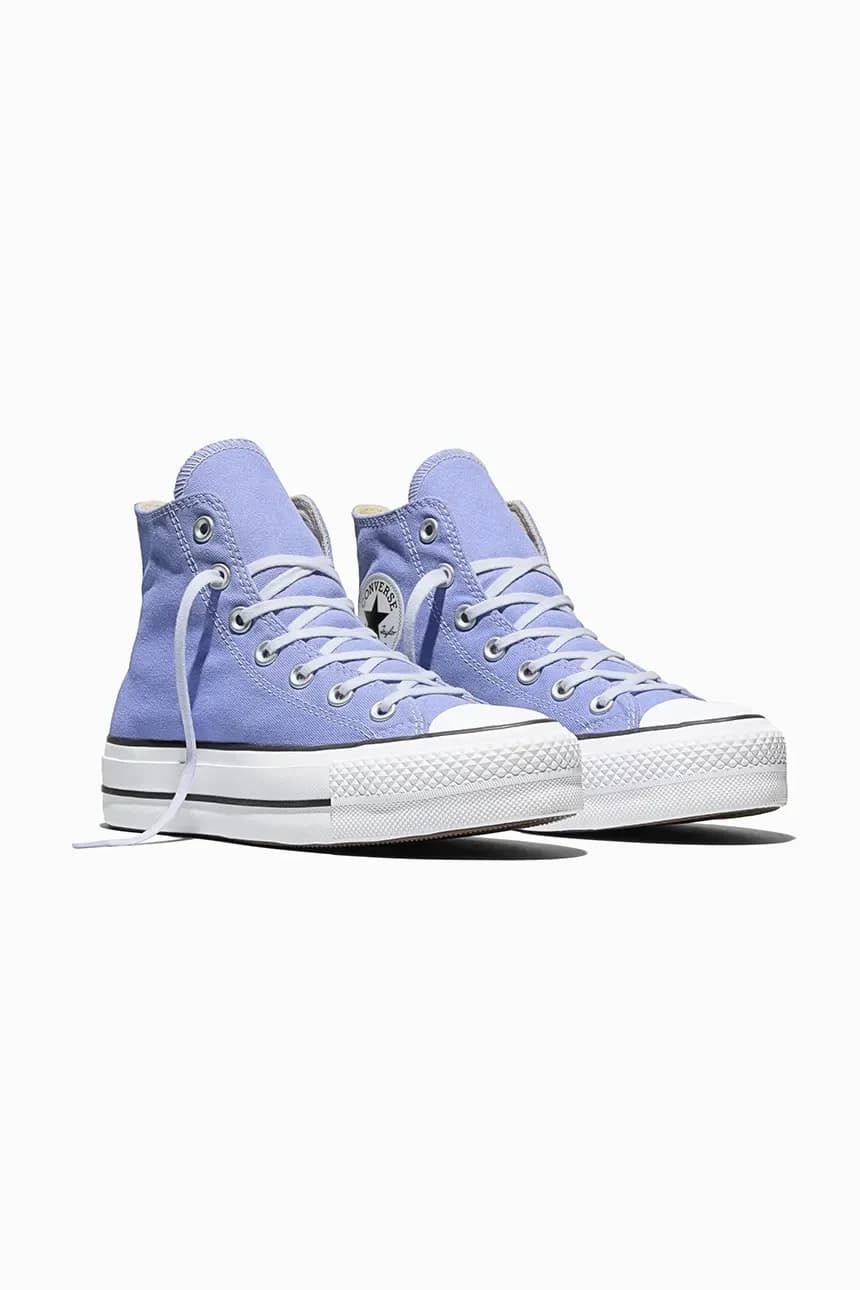 кроссовки Chuck Taylor All Star Lift синие для женщин - фото 2