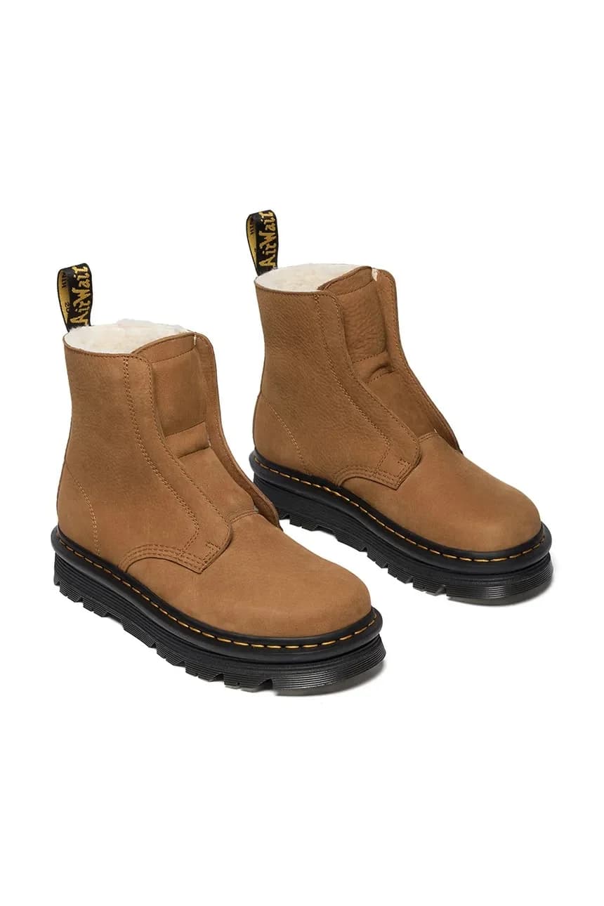 ZebZag Ботильоны из нубука с кружевной менее теплой подкладкой - фото 2