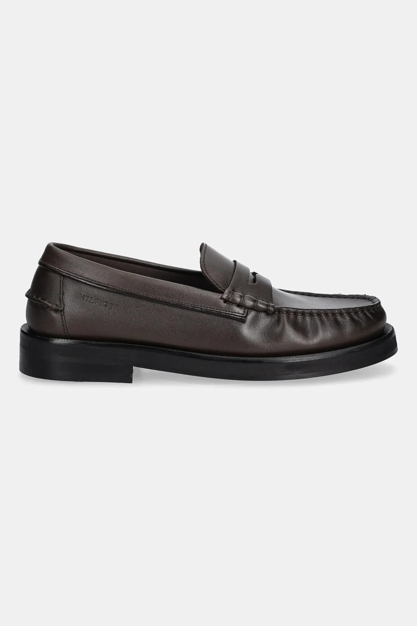 Кожаные мокасины CLASSIC HIGH HILFIGER LTH LOAFER - фото 2