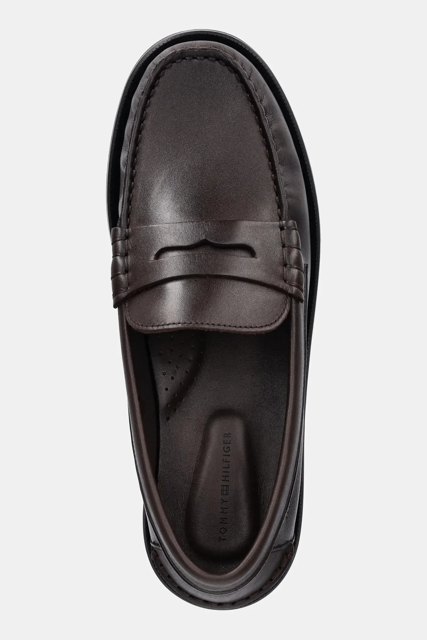 Кожаные мокасины CLASSIC HIGH HILFIGER LTH LOAFER - фото 4