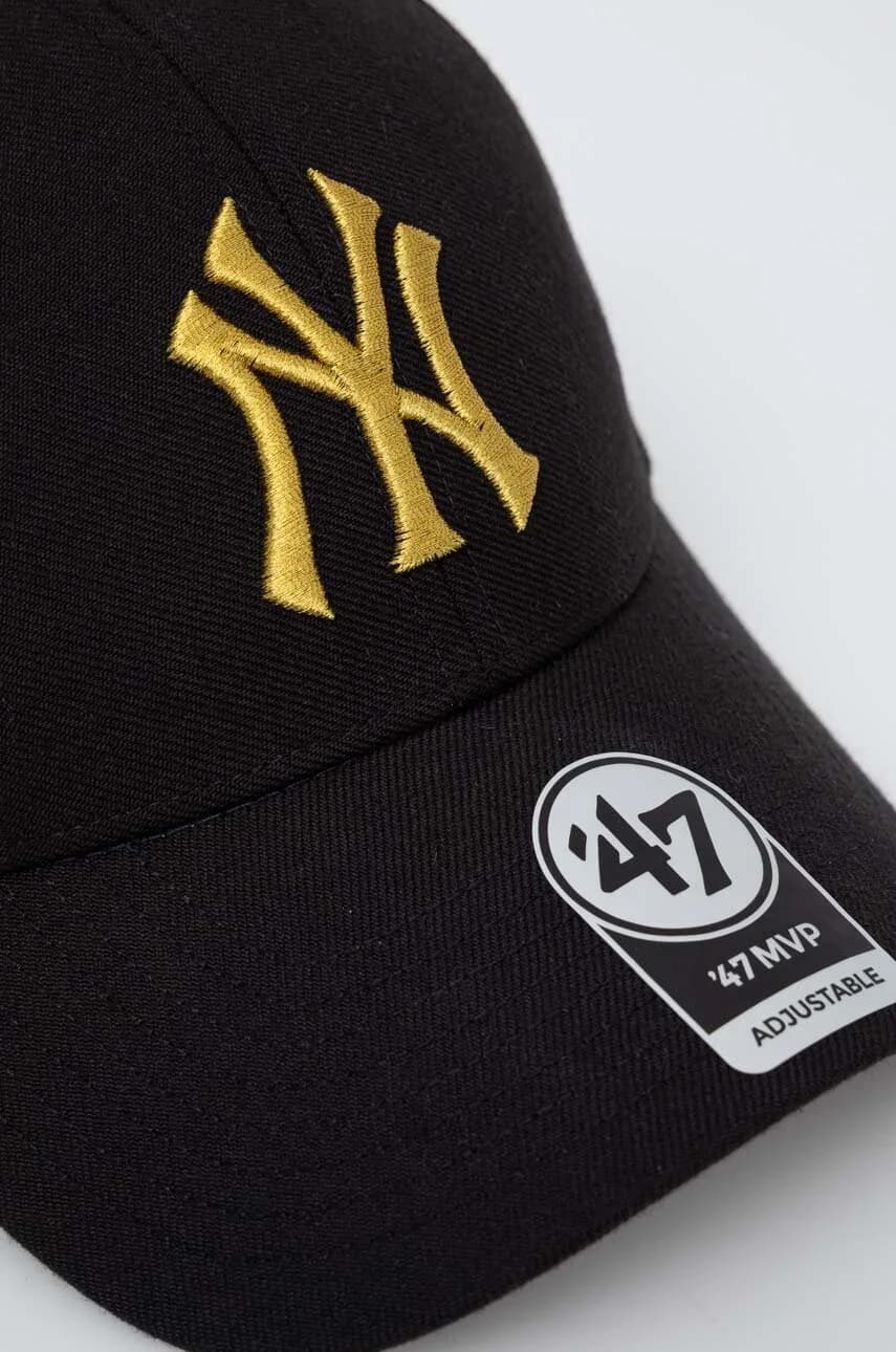 Бейсбольная кепка MLB New York Yankees черная для мужчин - фото 2