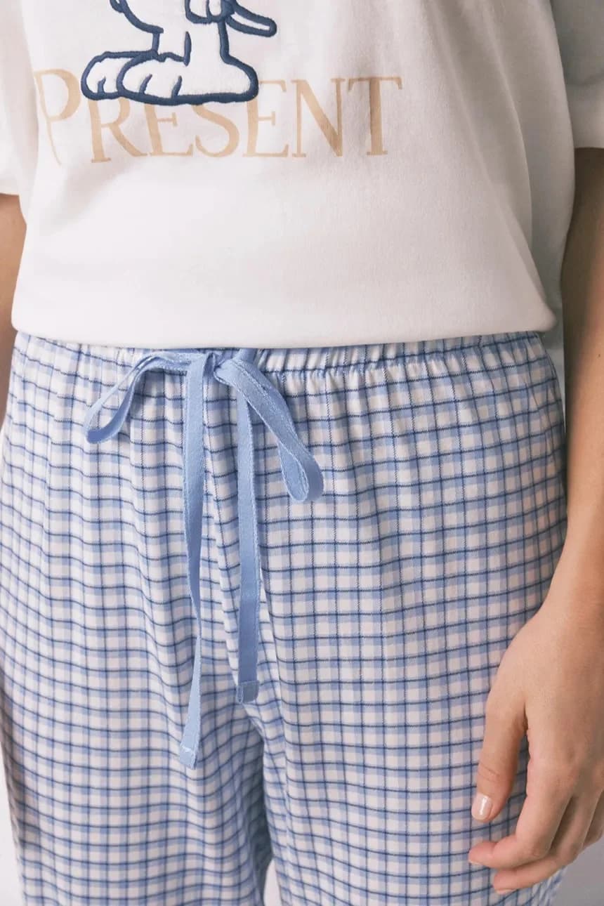 SNOOPY хлопковый пижамный комплект - фото 5