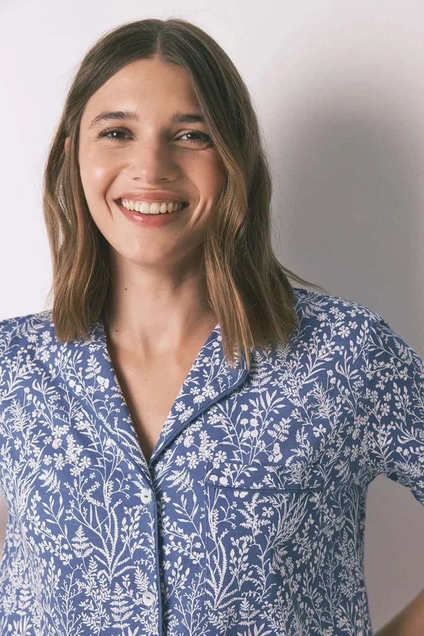 Хлопковый пижамный комплект - фото 4