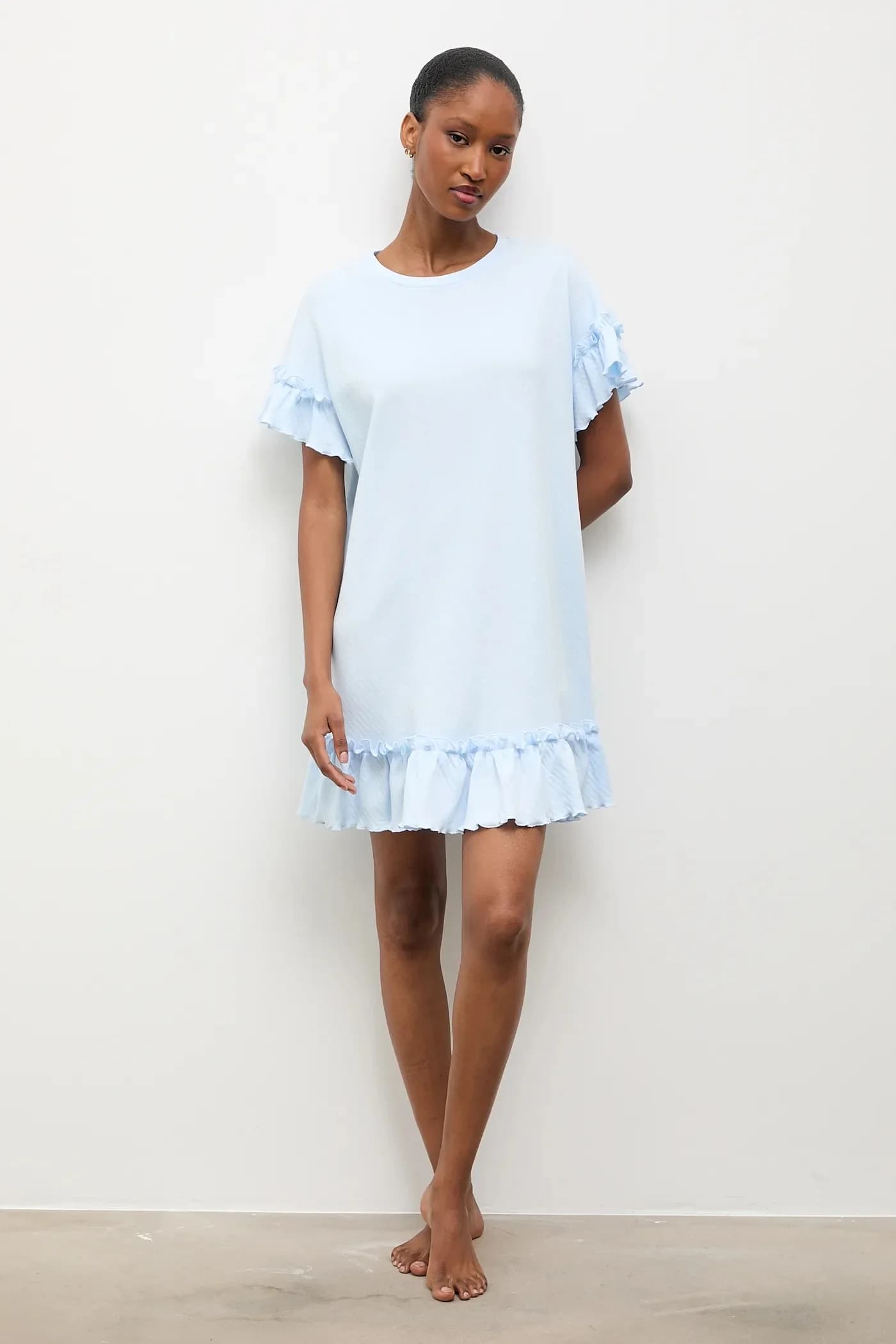 Хлопковая ночная рубашка