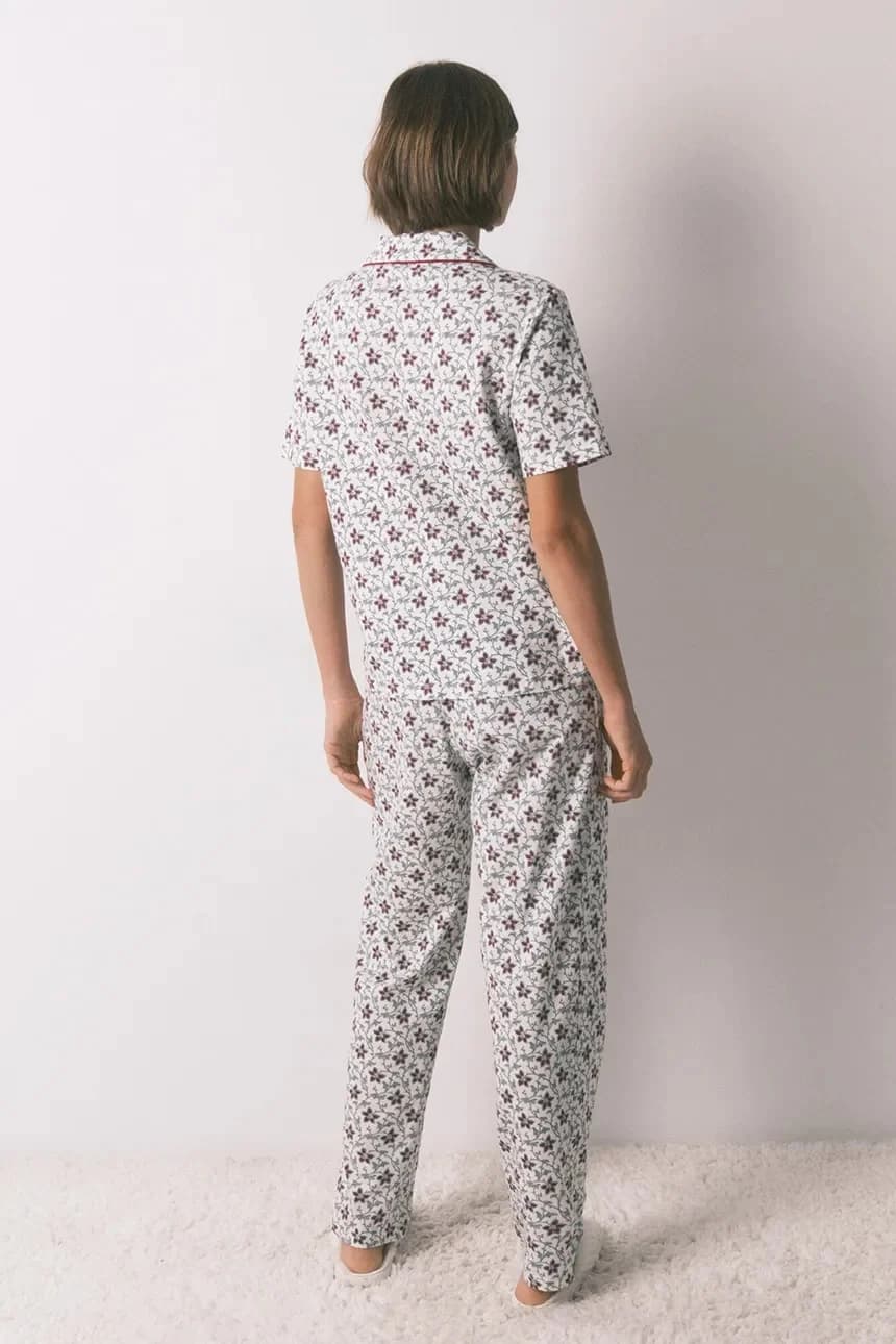 Хлопковый пижамный комплект - фото 2